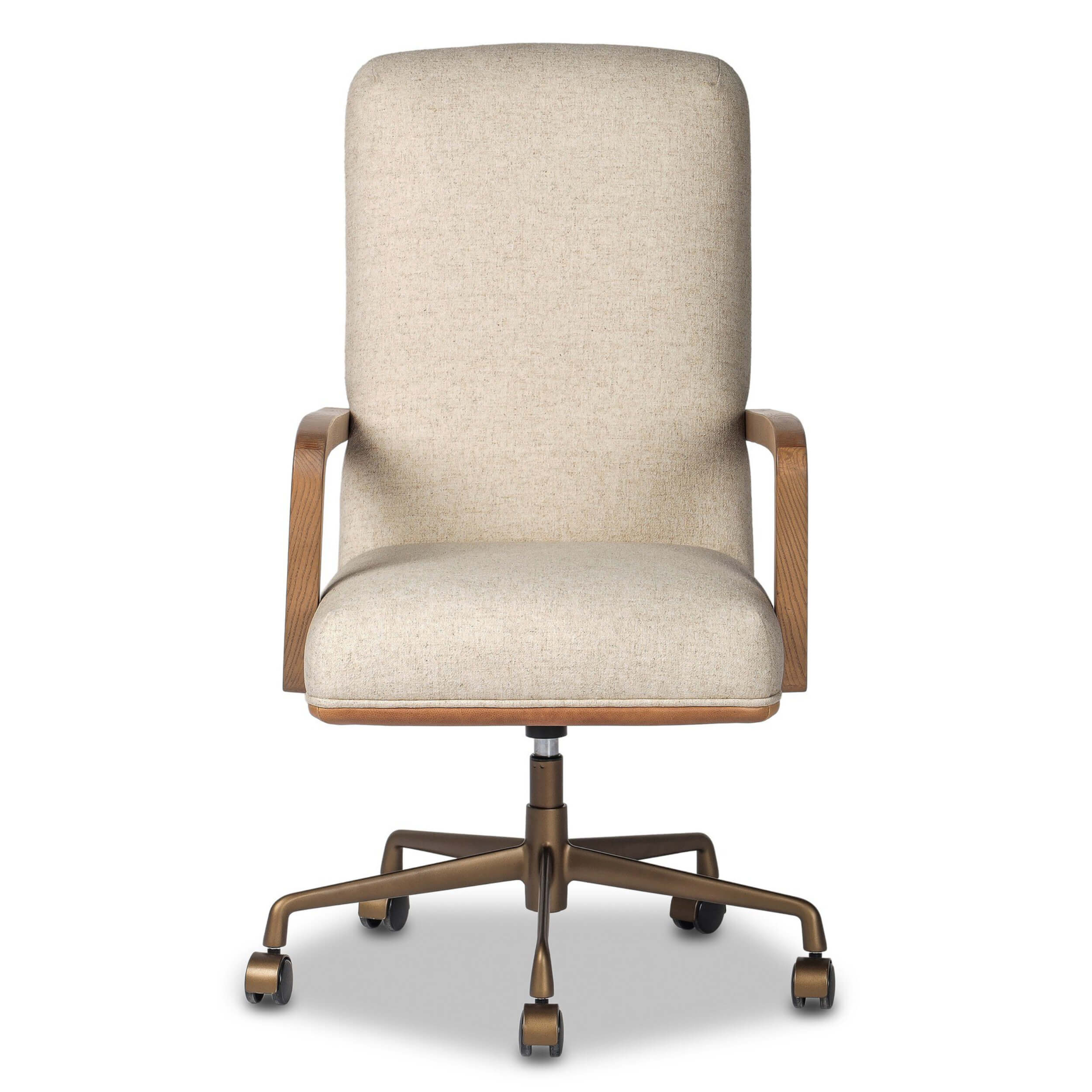 Timeo Desk Chair, Antwerp Natural/Chaps Saddle by Four Hands - Image 2