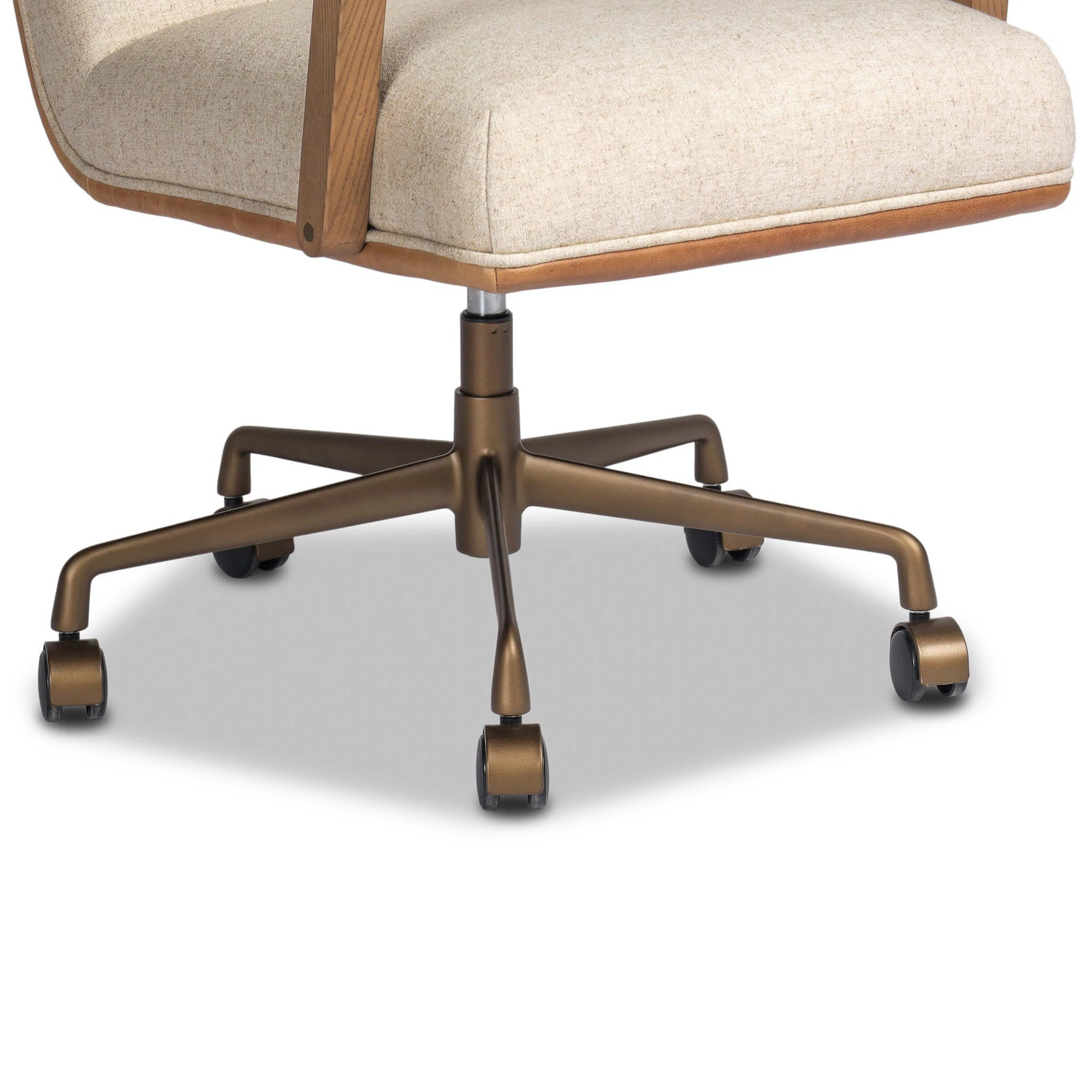 Timeo Desk Chair, Antwerp Natural/Chaps Saddle by Four Hands - Image 4