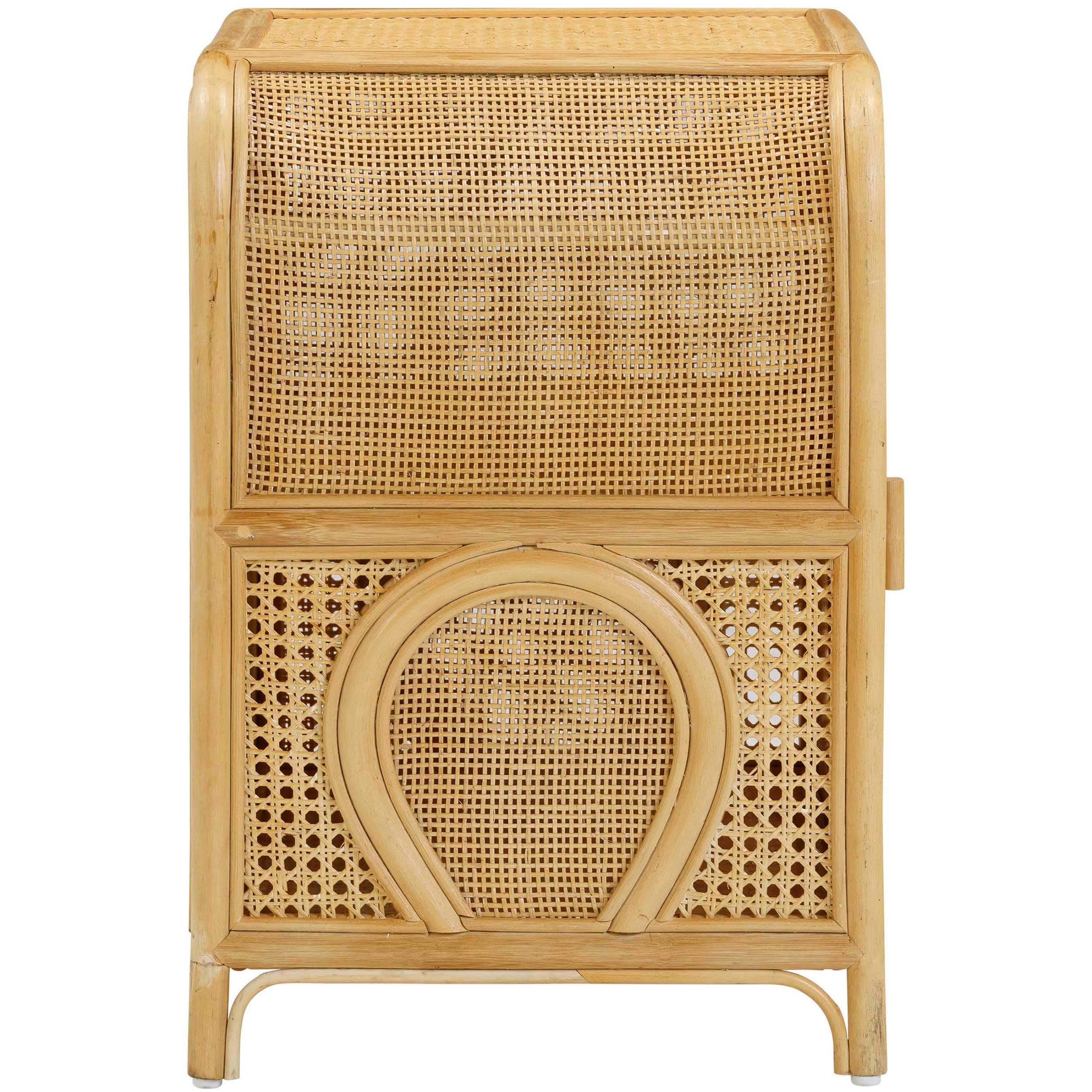 Tina Rattan Nightstand, Natural - Image 4