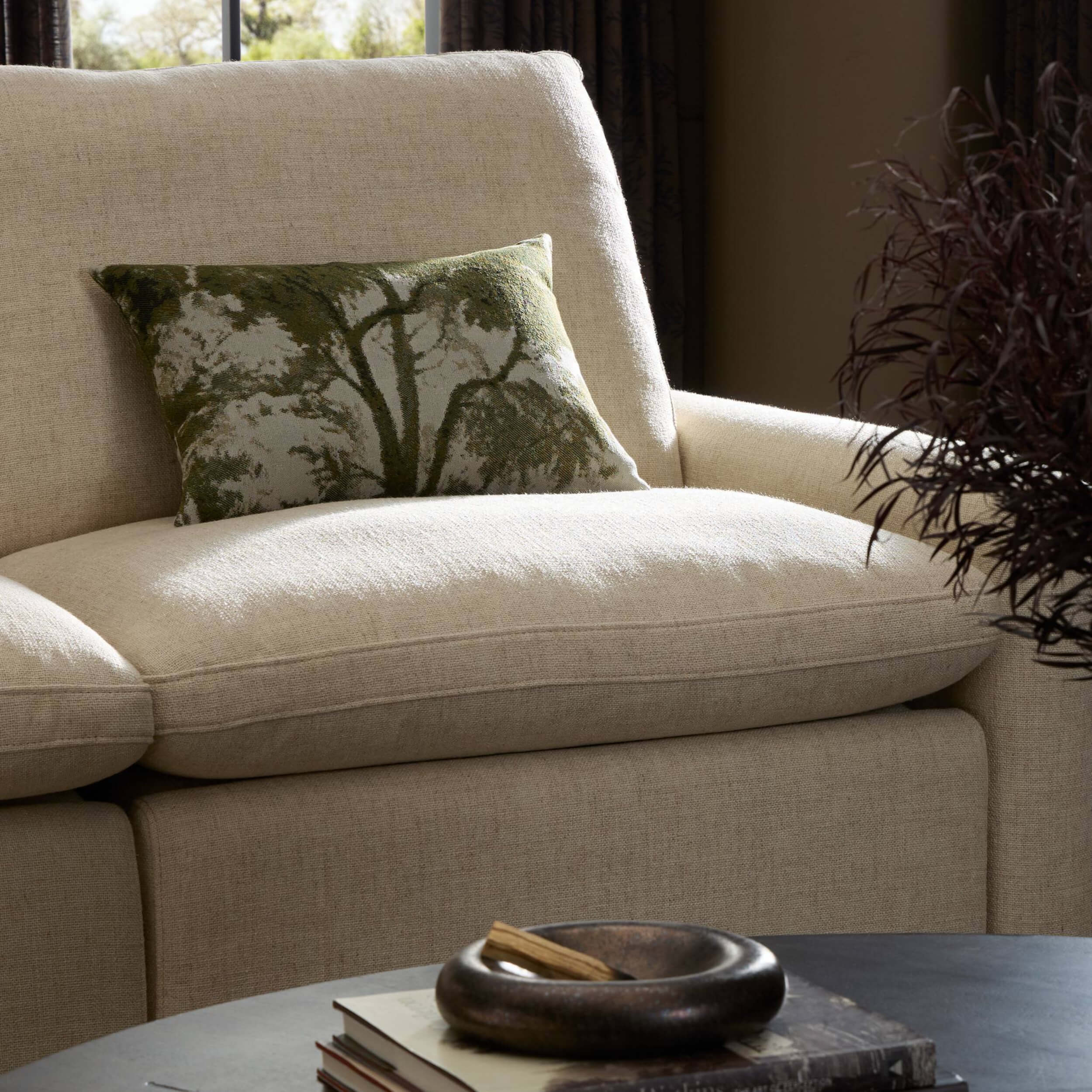 Toile Lumbar Pillow, Toile Moss by Four Hands - Image 4