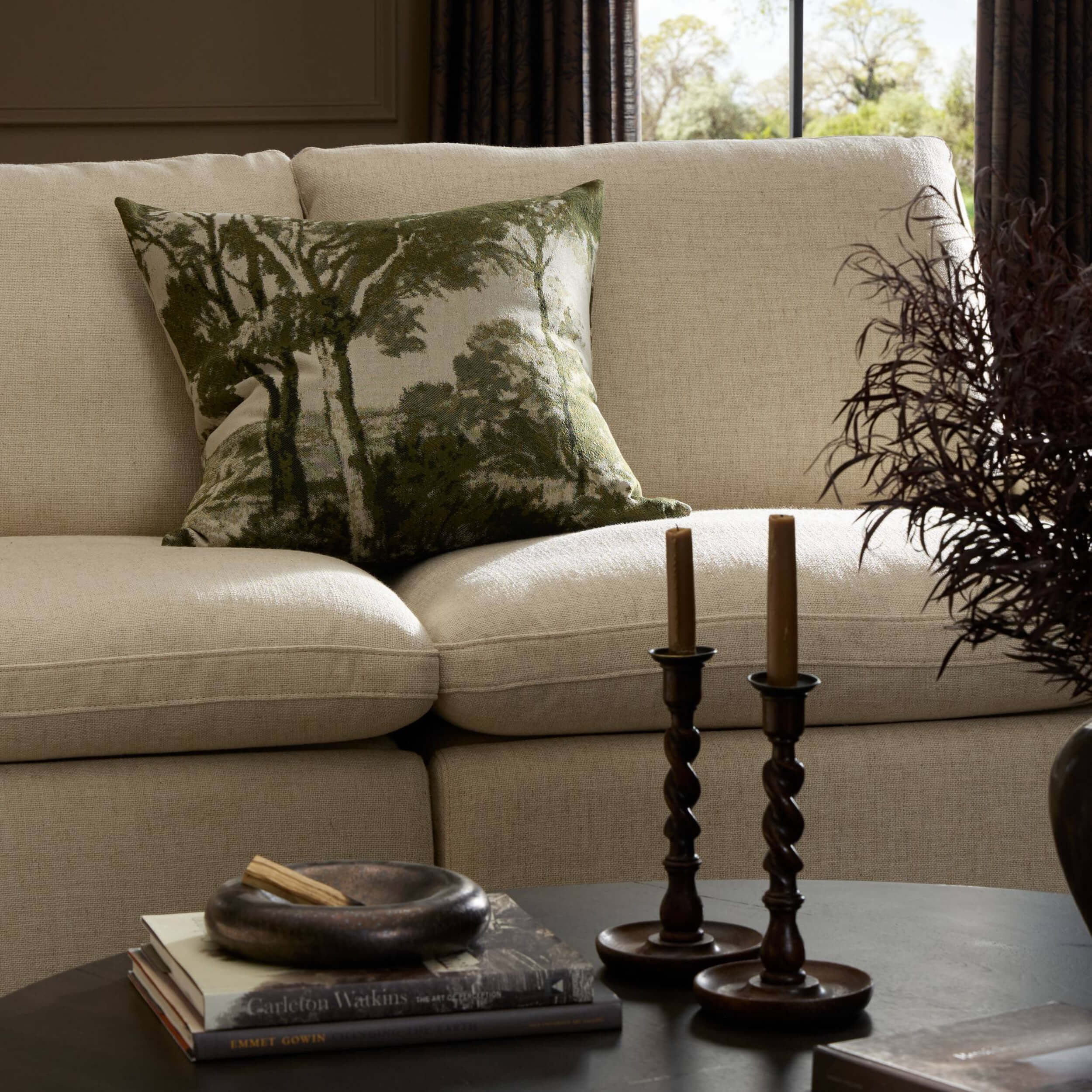 Toile Pillow, Toile Moss by Four Hands - Image 4
