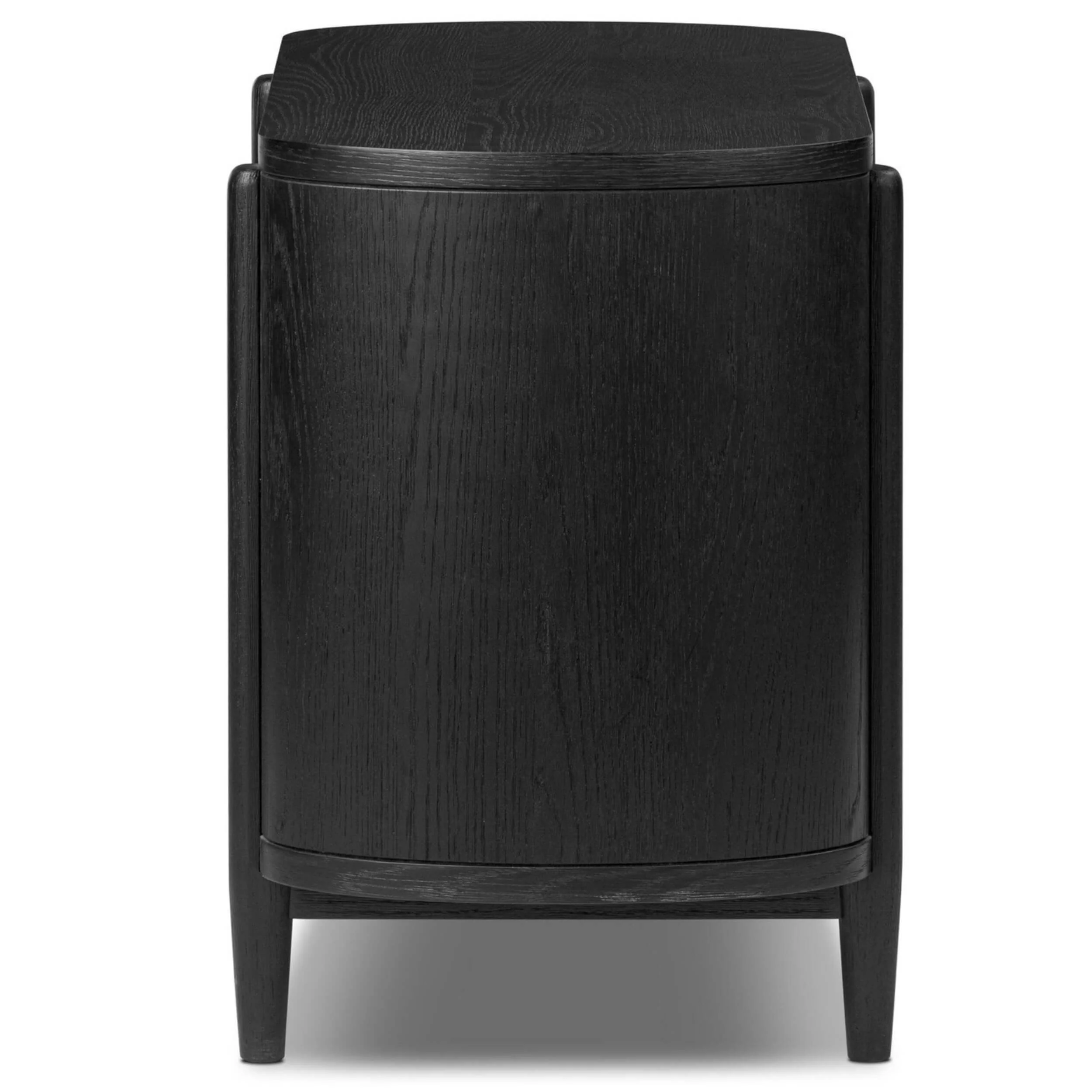 Tolle Nightstand, Drifted Matte Black by Four Hands - Image 3