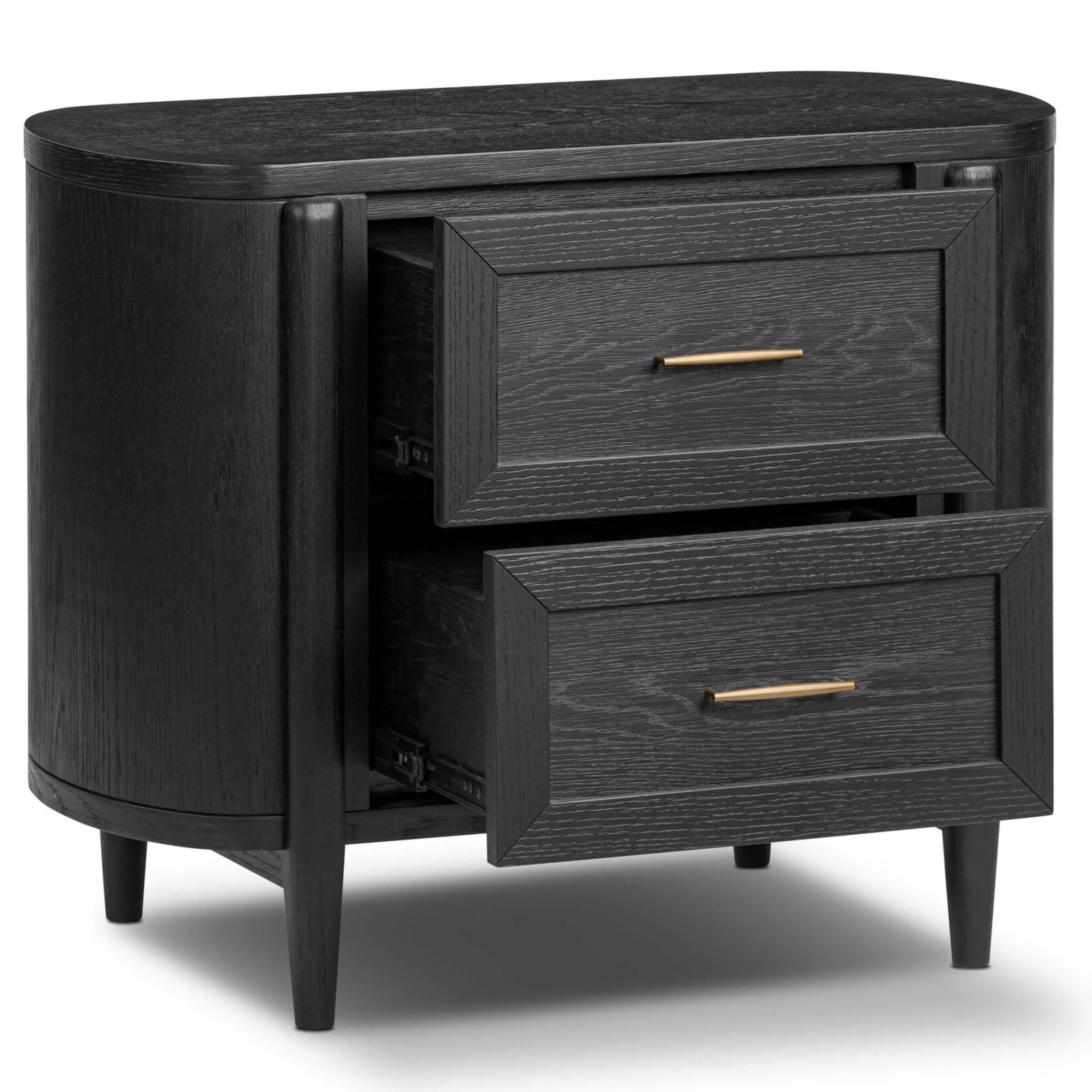 Tolle Nightstand, Drifted Matte Black by Four Hands - Image 6