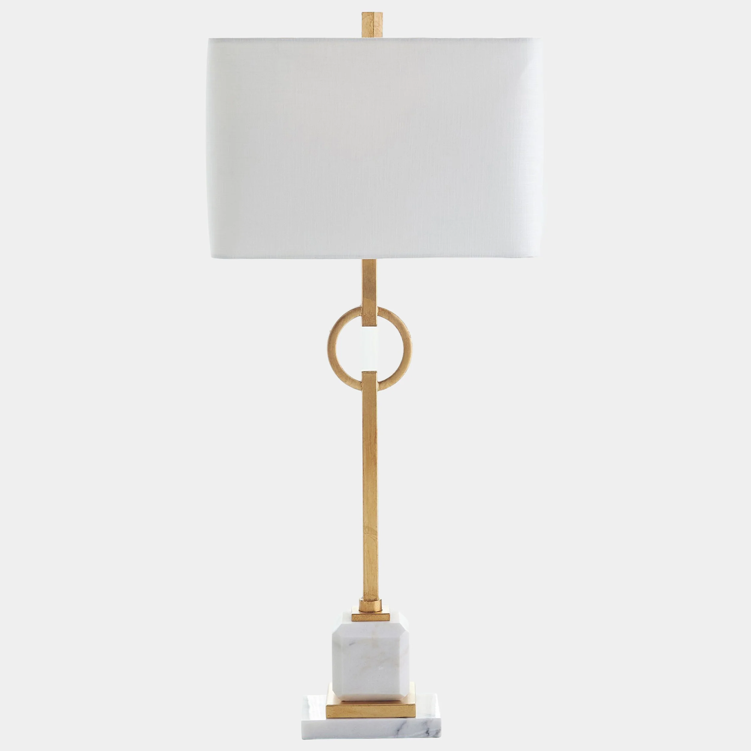 Top Ring Table Lamp, Gold Leaf - Image 2