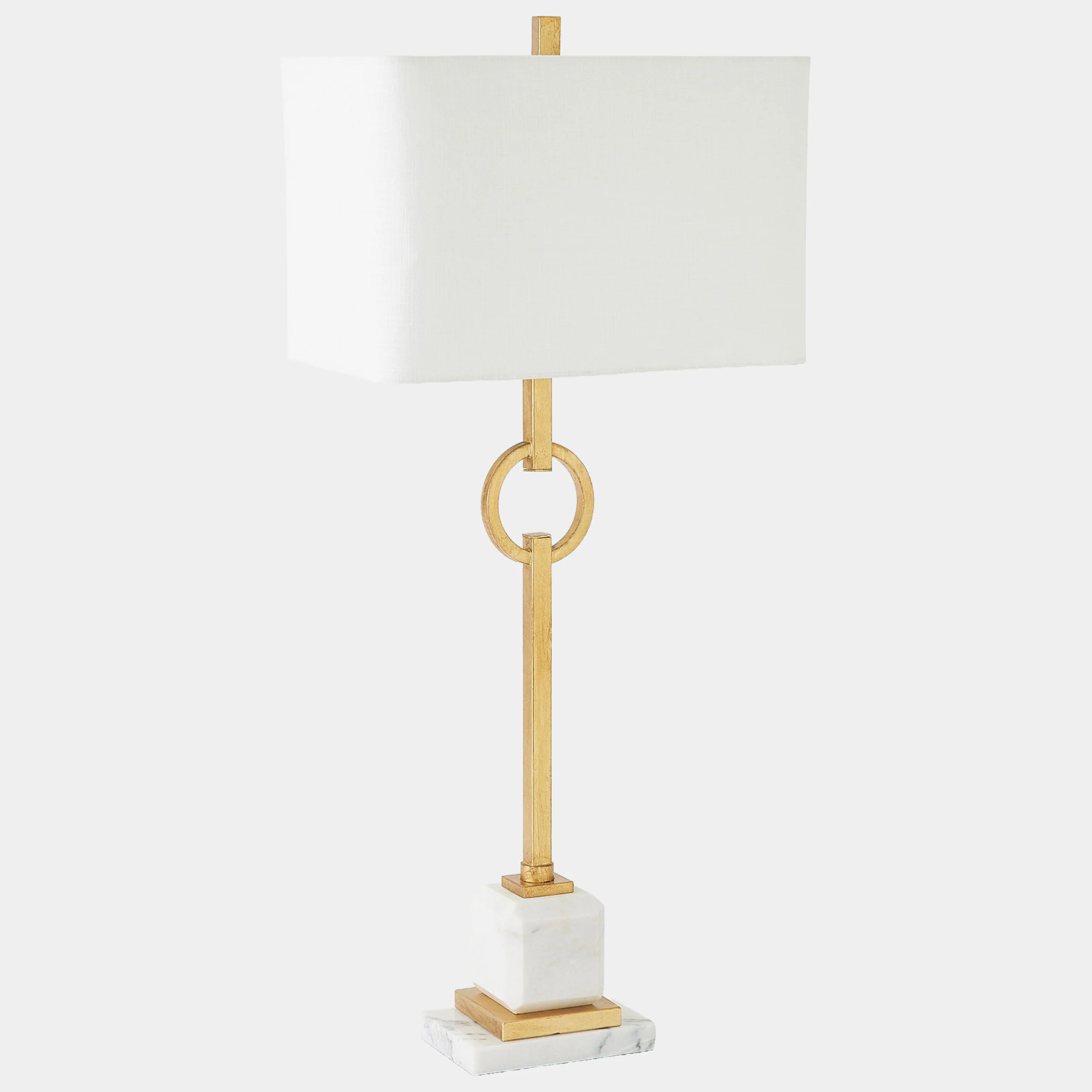 Top Ring Table Lamp, Gold Leaf - Image 3