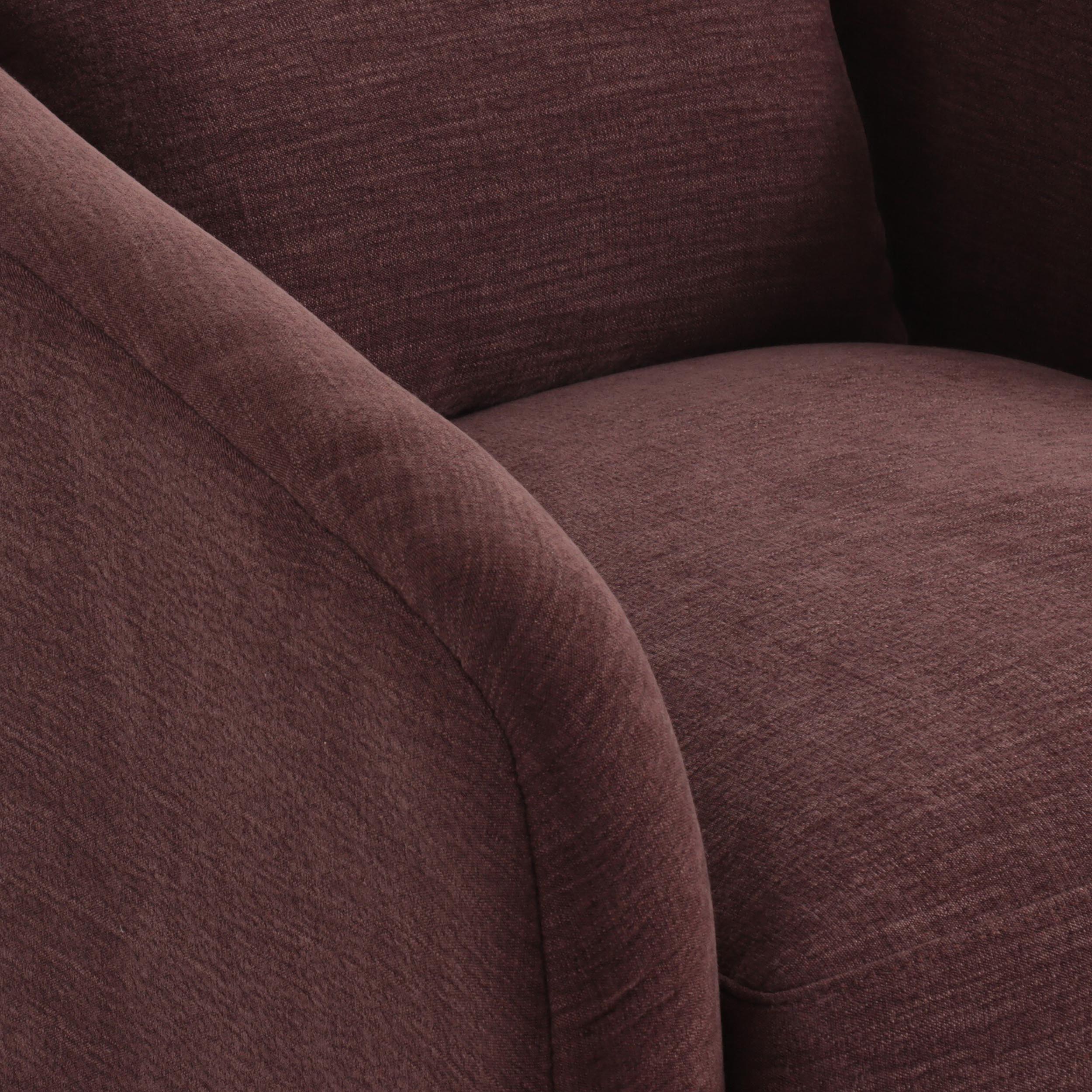 Topanga Swivel Chair, Laughlin Plum by Four Hands - Image 4