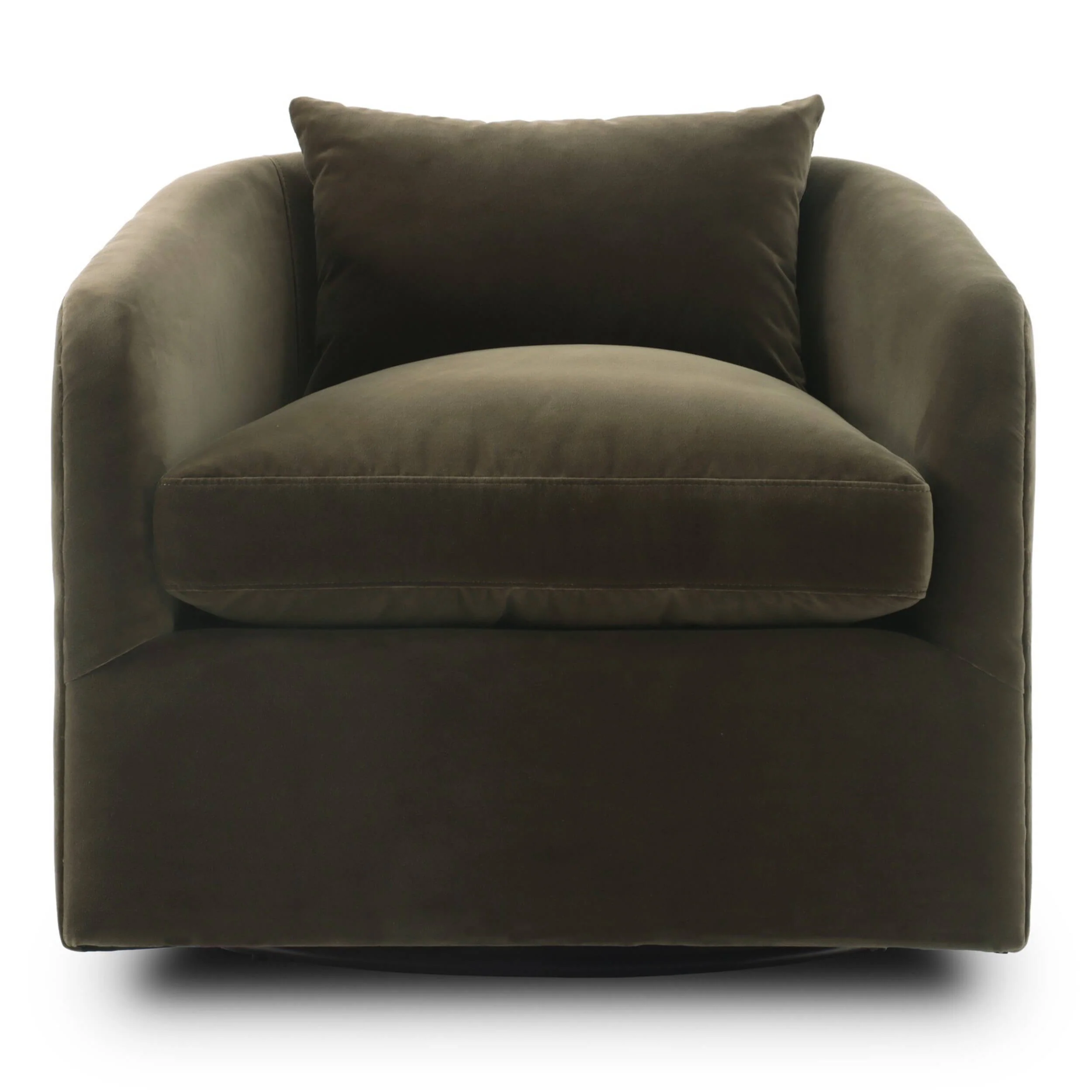 Topanga Swivel Chair, Surrey Olive by Four Hands - Image 2