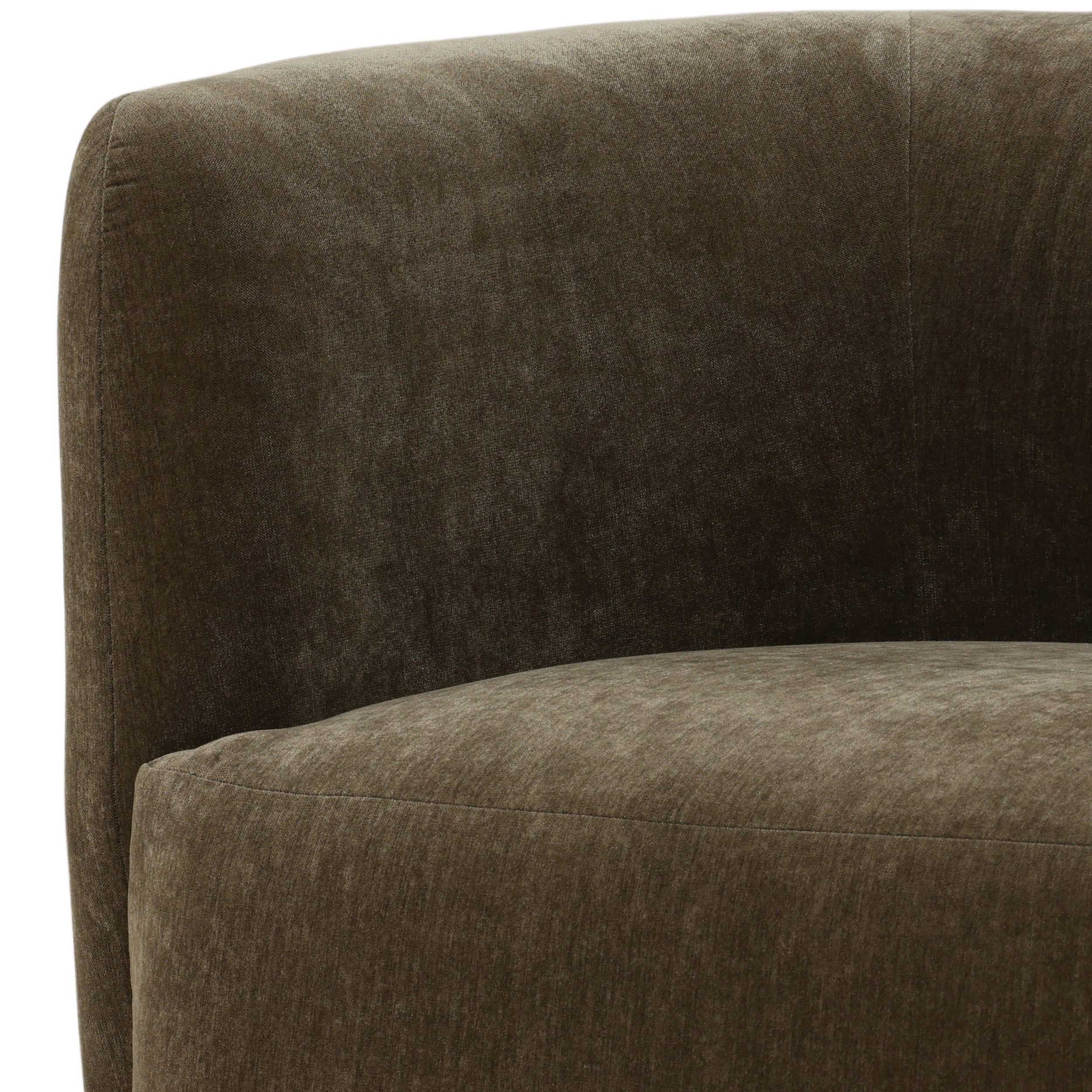 Toph Swivel Chair, Moss Olive - Image 5