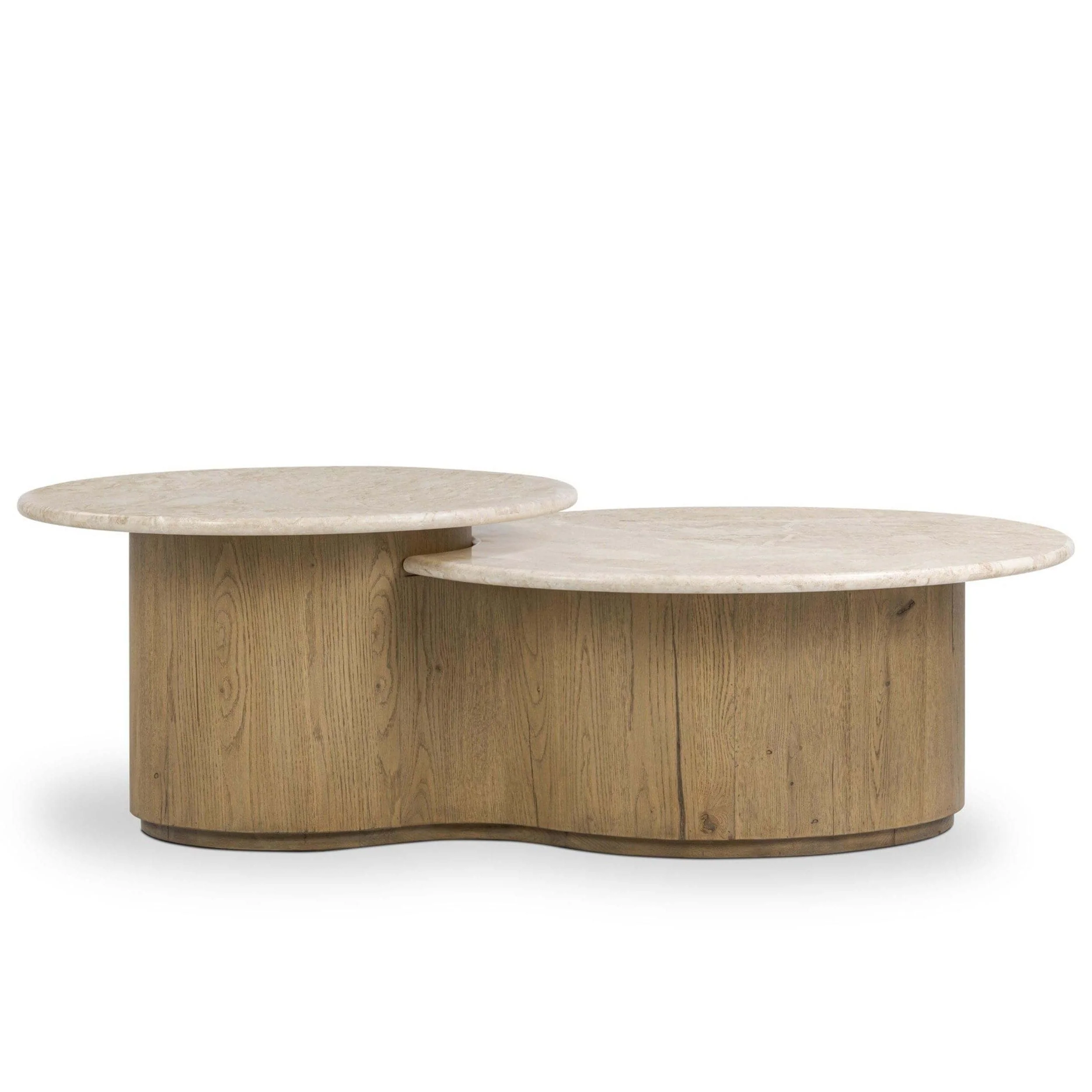 Toro Coffee Table, Cappuccino Marble by Four Hands - Image 2