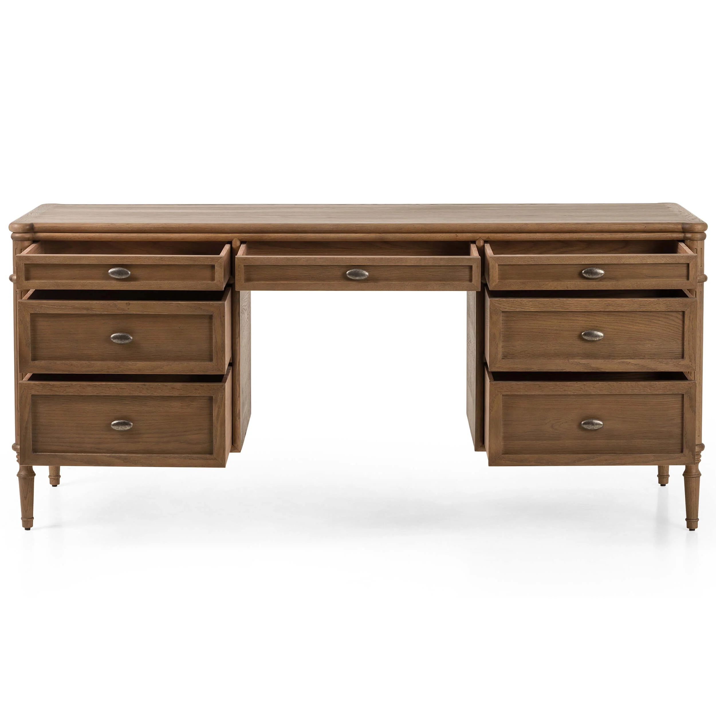 Toulouse Executive Desk, Toasted Oak by Four Hands - Image 5