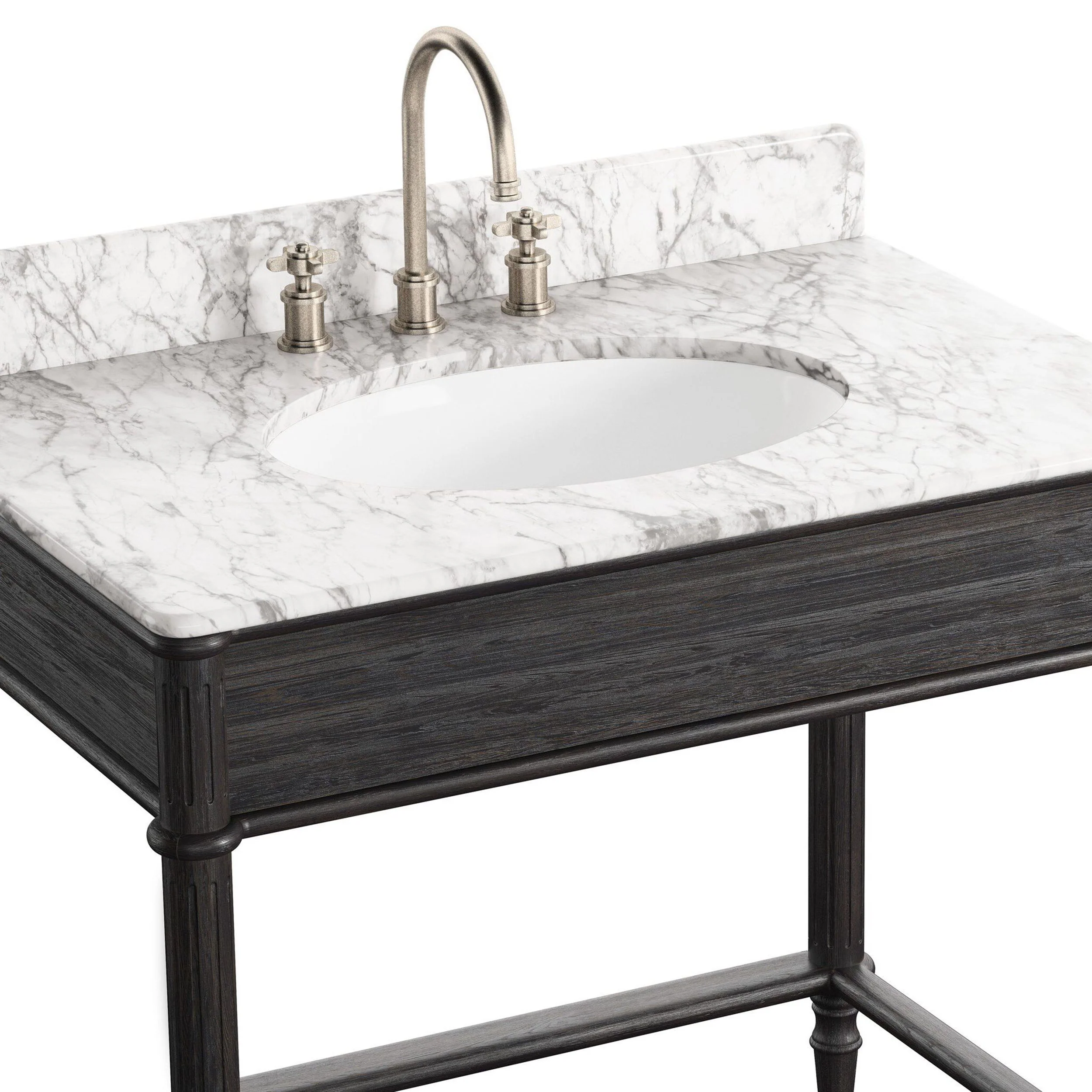 Toulouse Washstand, Satin Black by Four Hands - Image 5