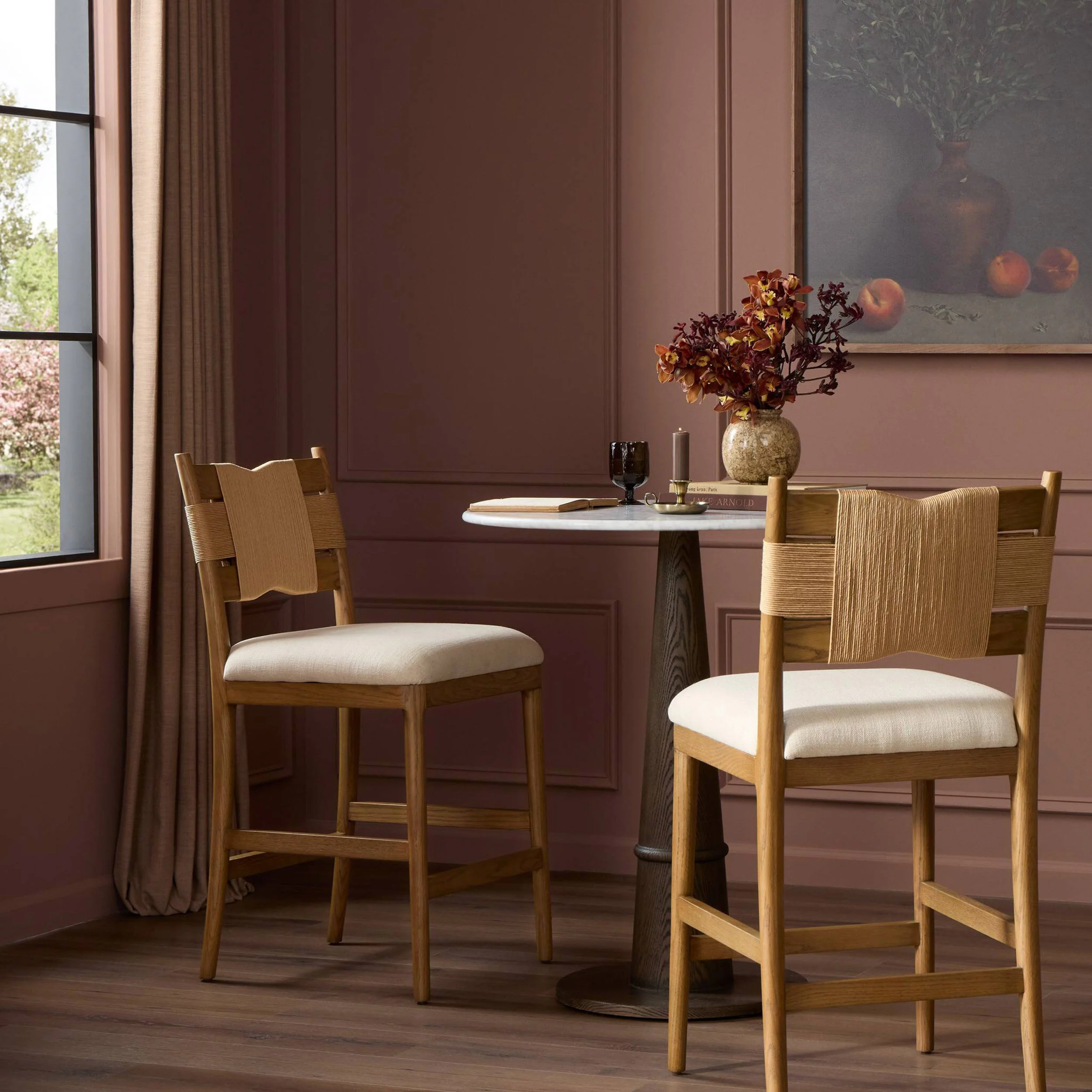 Tova Counter Stool, Light Buff by Amber Lewis x Four Hands - Image 7