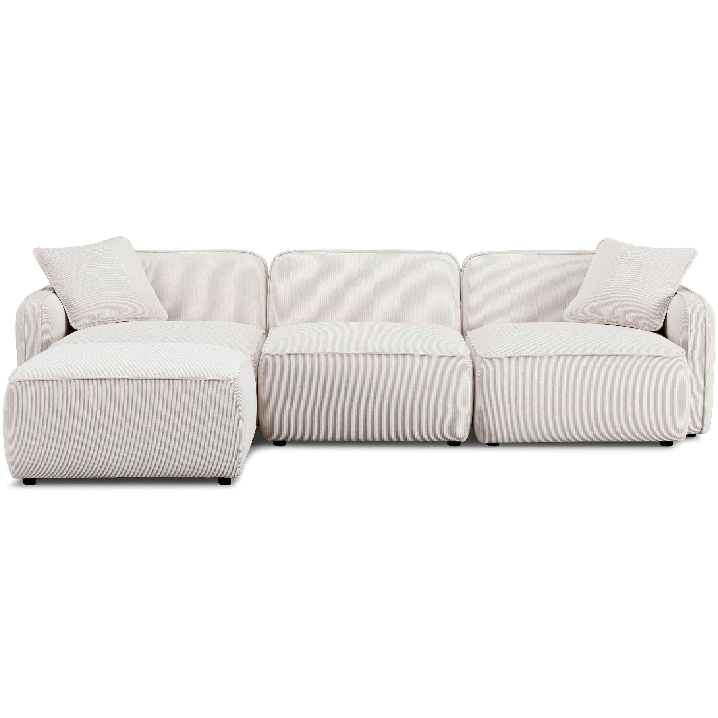 Travie 4 Piece Modular Sectional, Sand