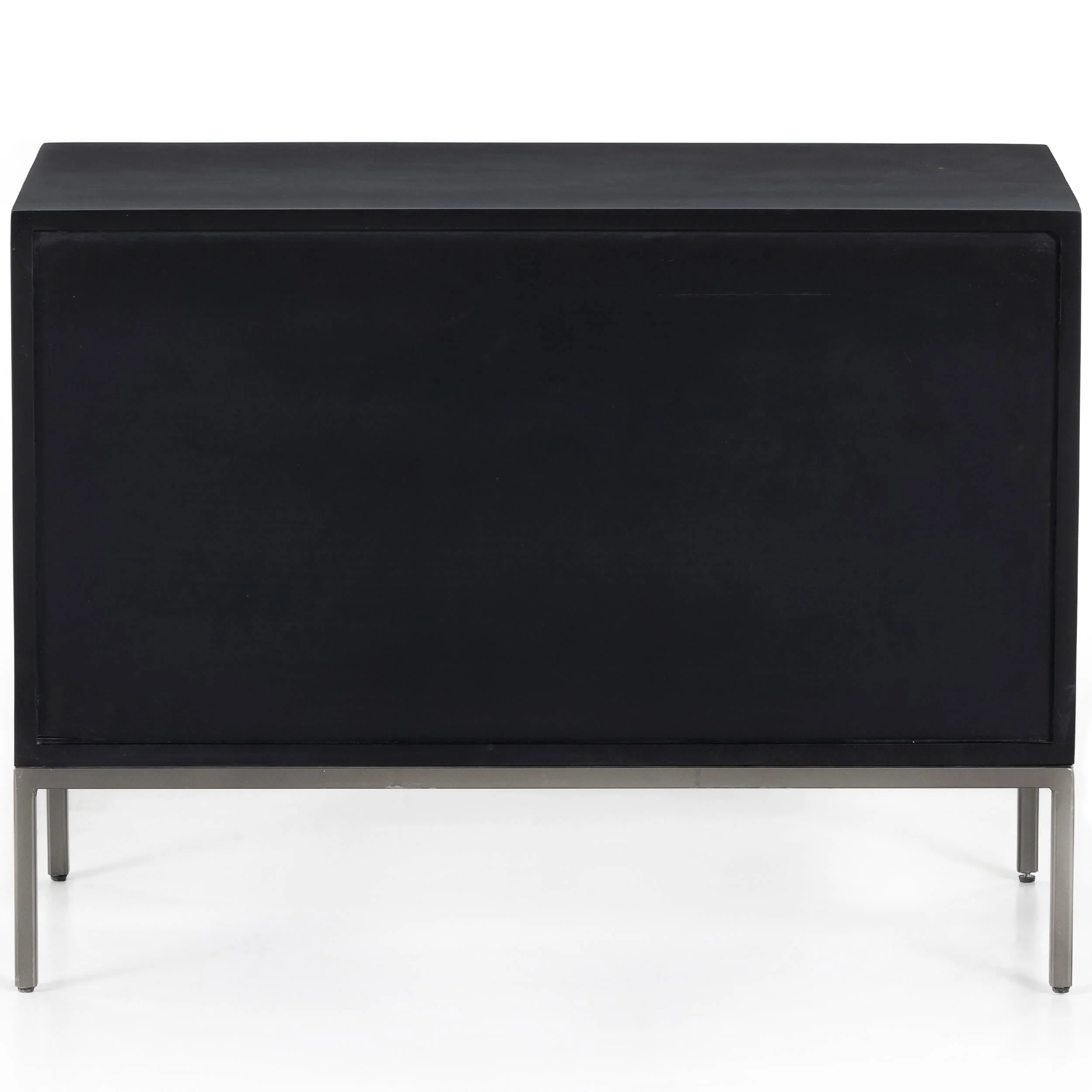 Trey Large Nightstand, Black Wash Poplar by Four Hands - Image 4