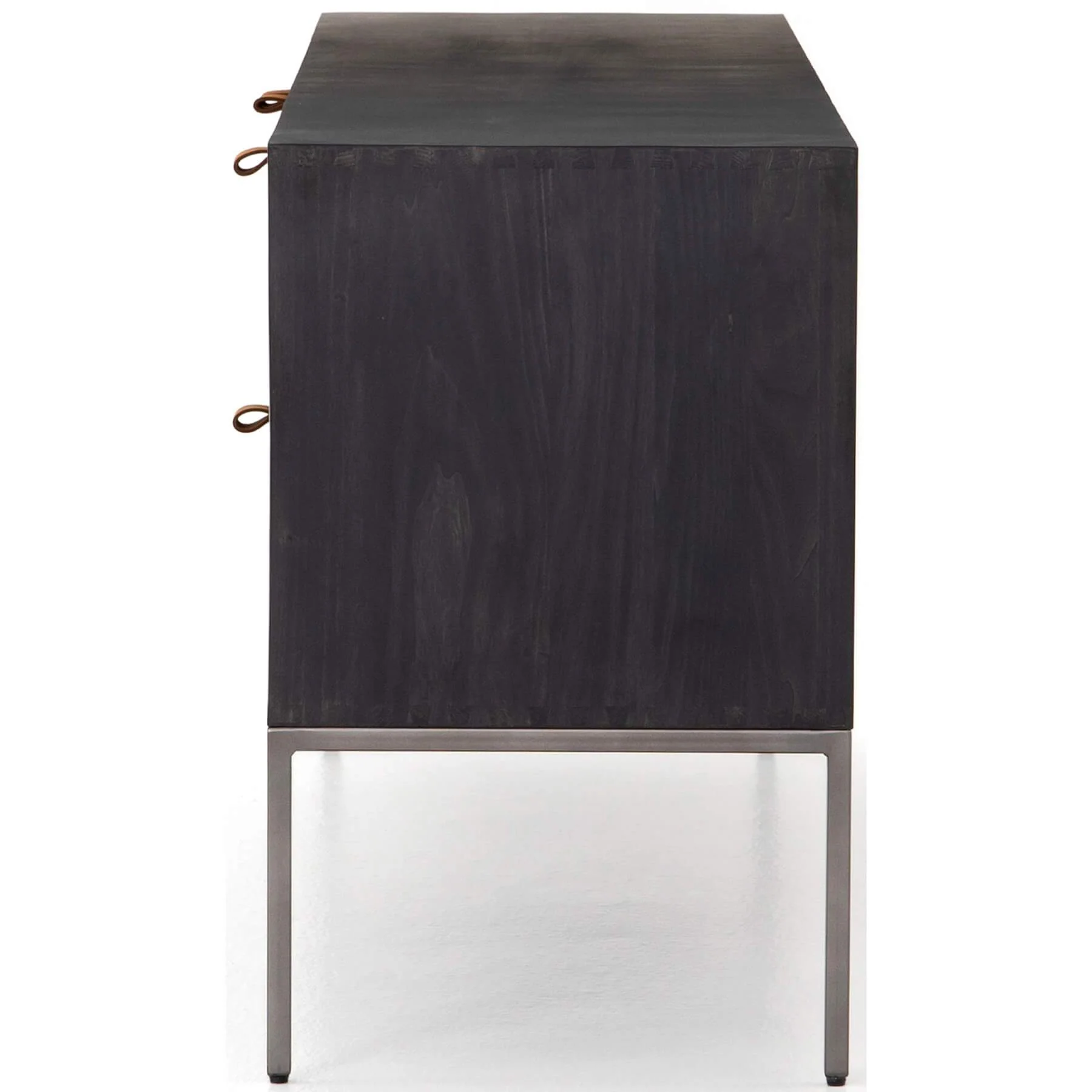 Trey Media Console, Black Poplar by Four Hands - Image 2