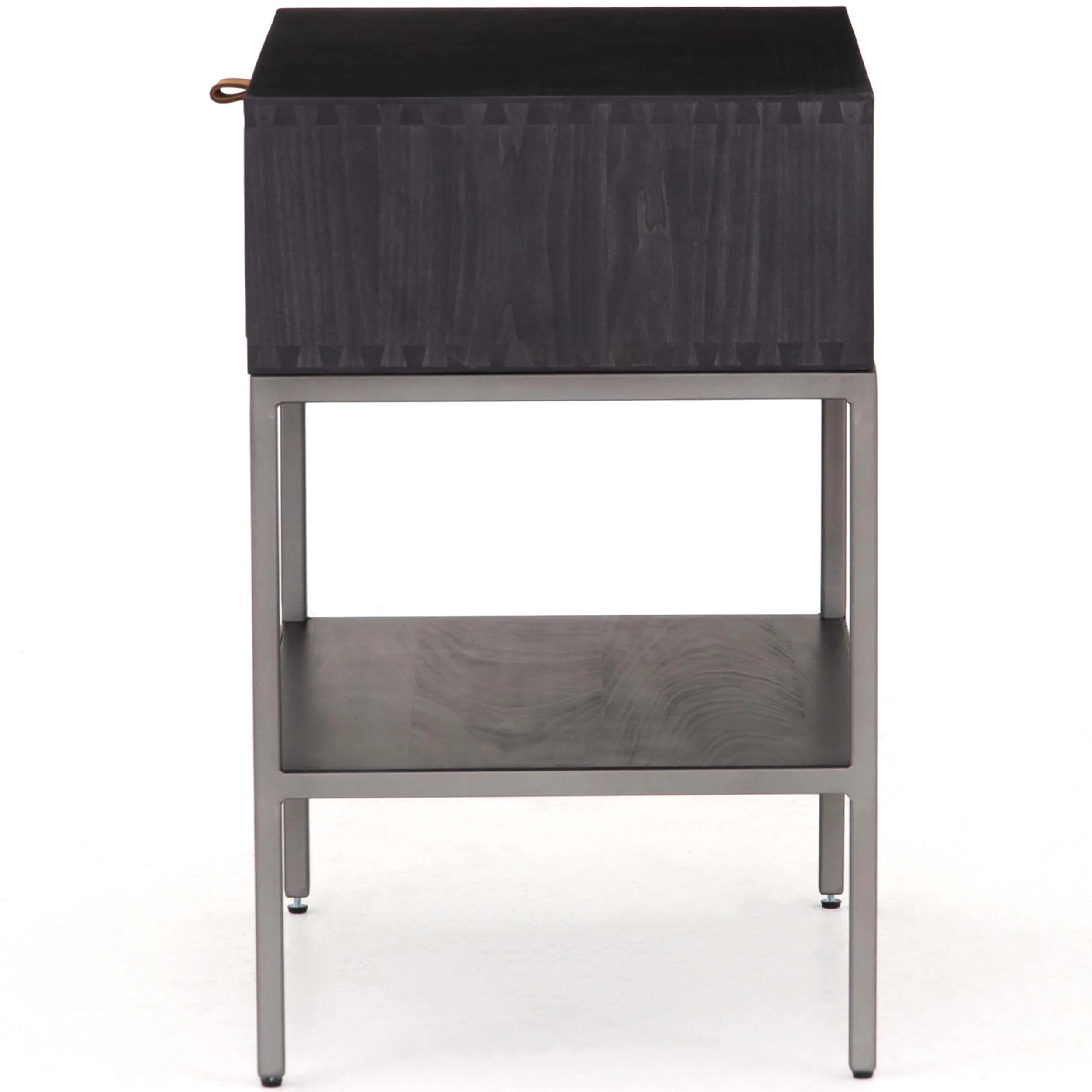 Trey Nightstand, Black Wash Poplar by Four Hands - Image 3