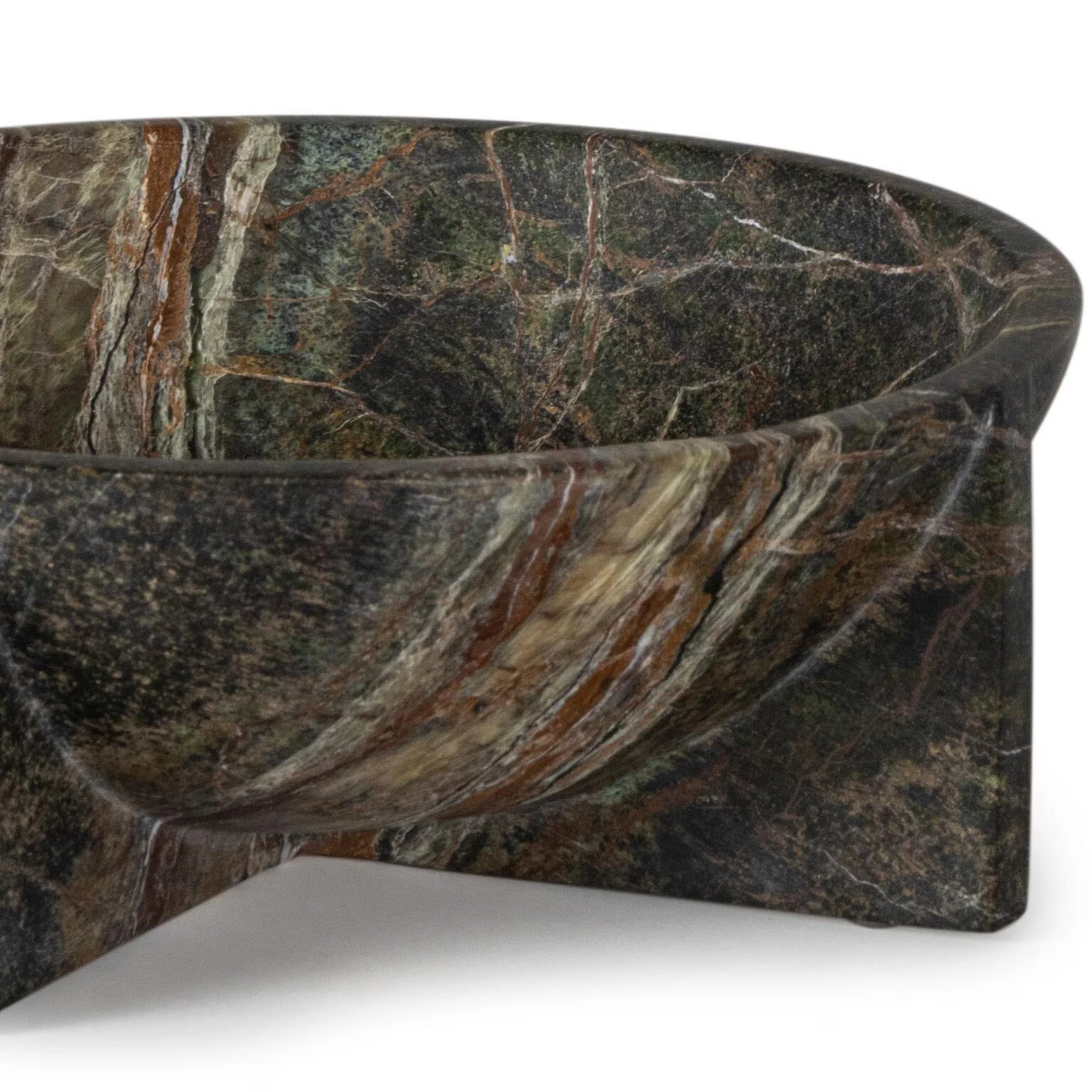 Tribune Marble Bowl, Green - Image 3