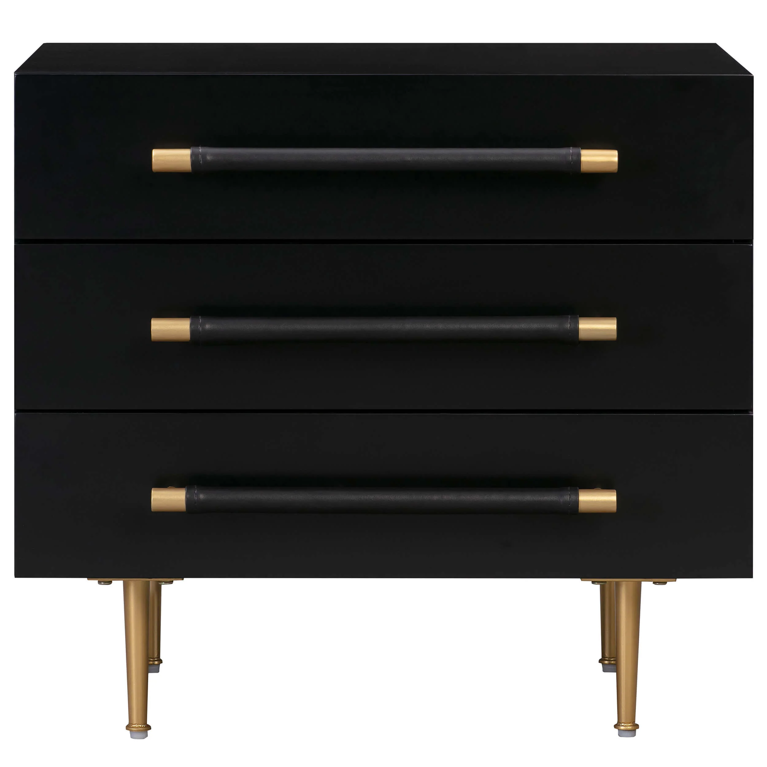 Trident Nightstand, Black - Image 2