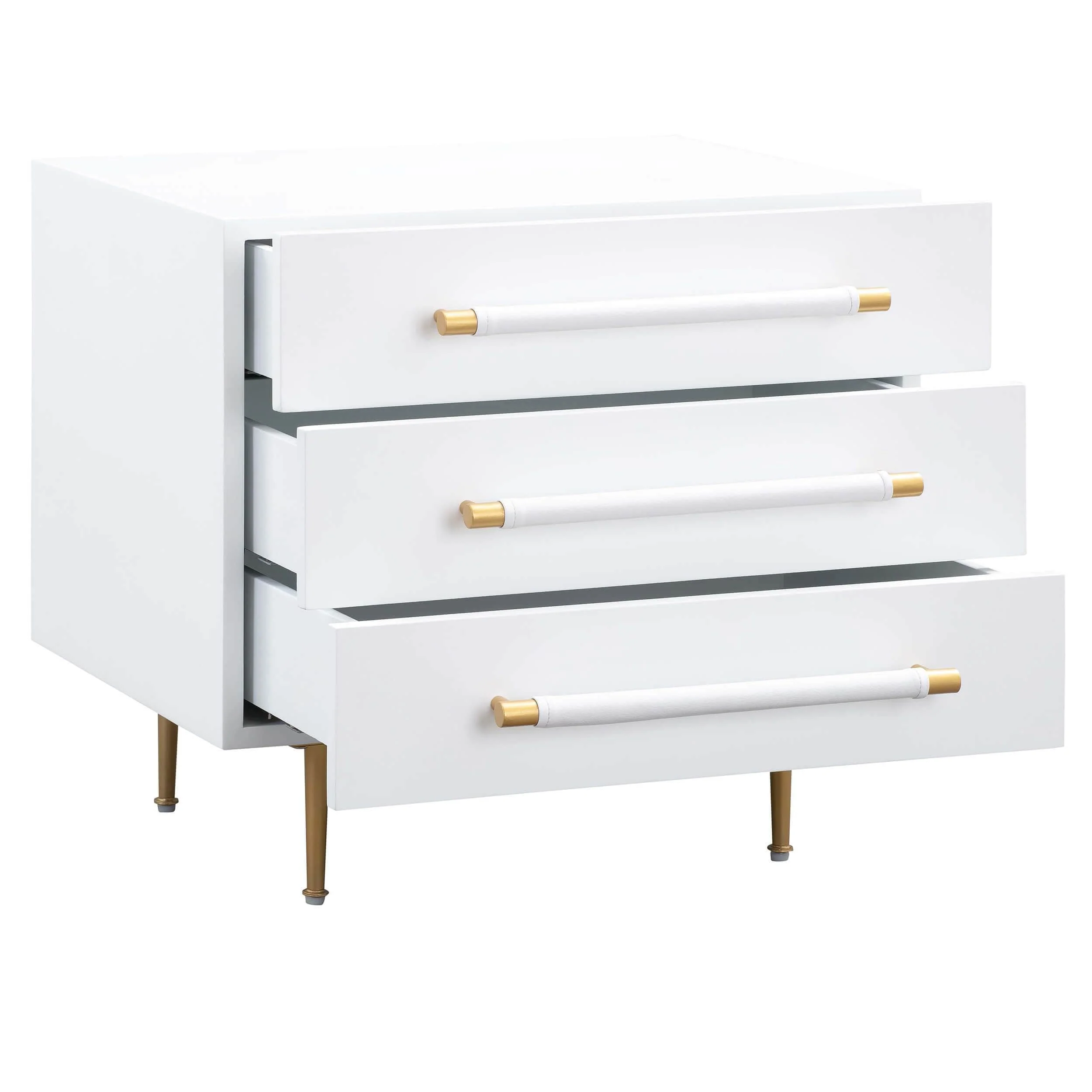 Trident Nightstand, White - Image 4