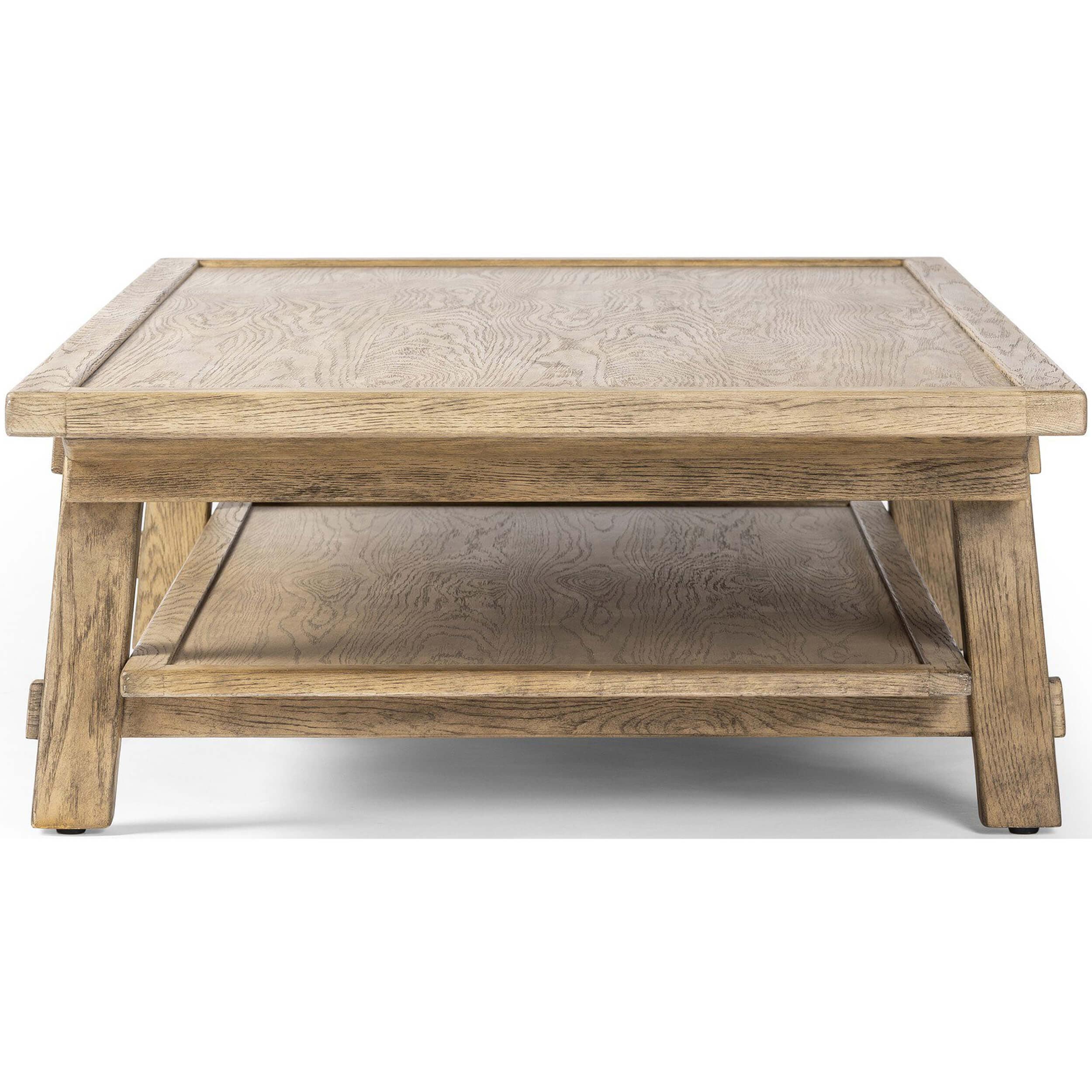 Trinity Coffee Table, Distressed Light Oak by Four Hands - Image 3