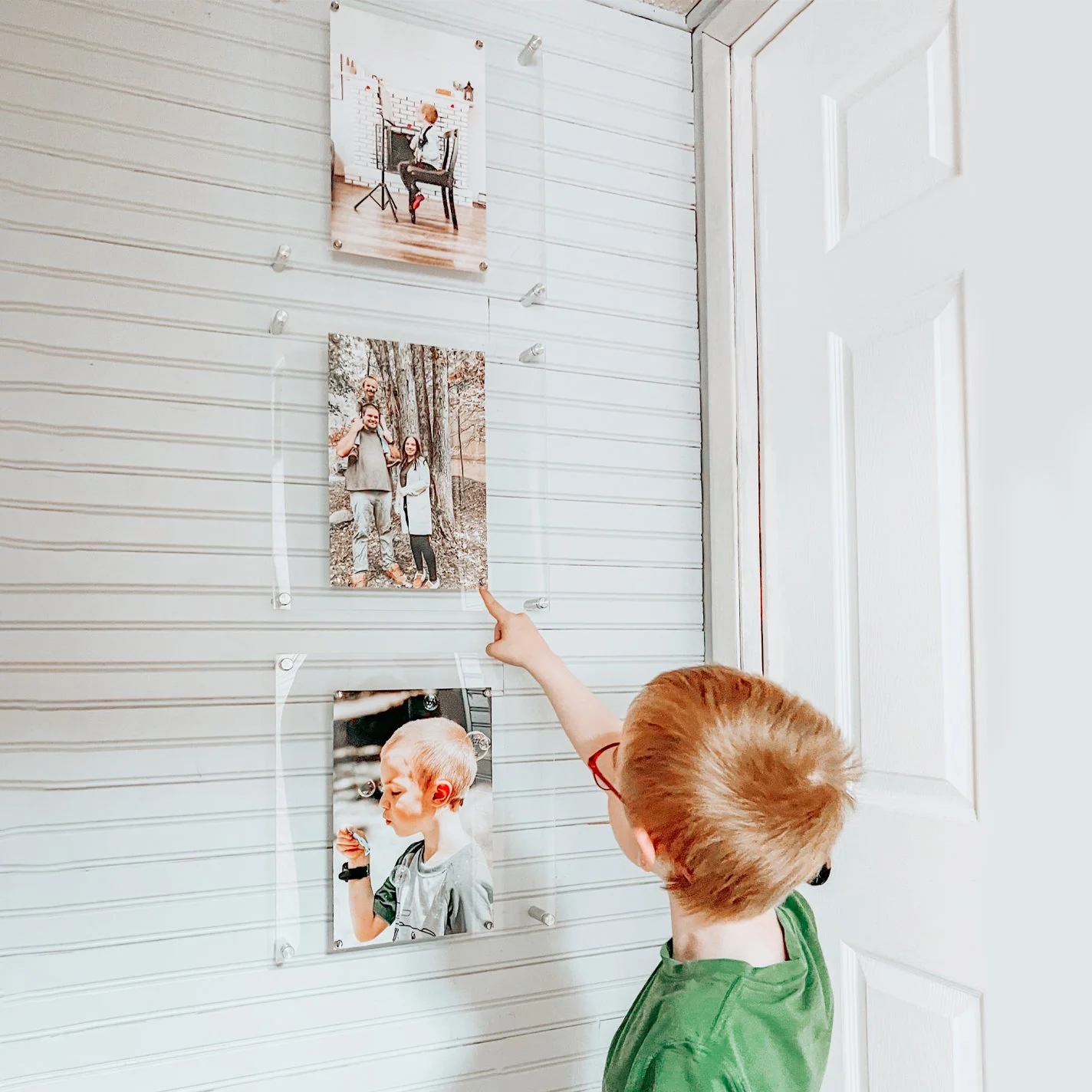Trio: 3 Square 14" x 14" Single Panel + Magnets Frames for 12" x 12" Art (3001, 3001G) - Image 4