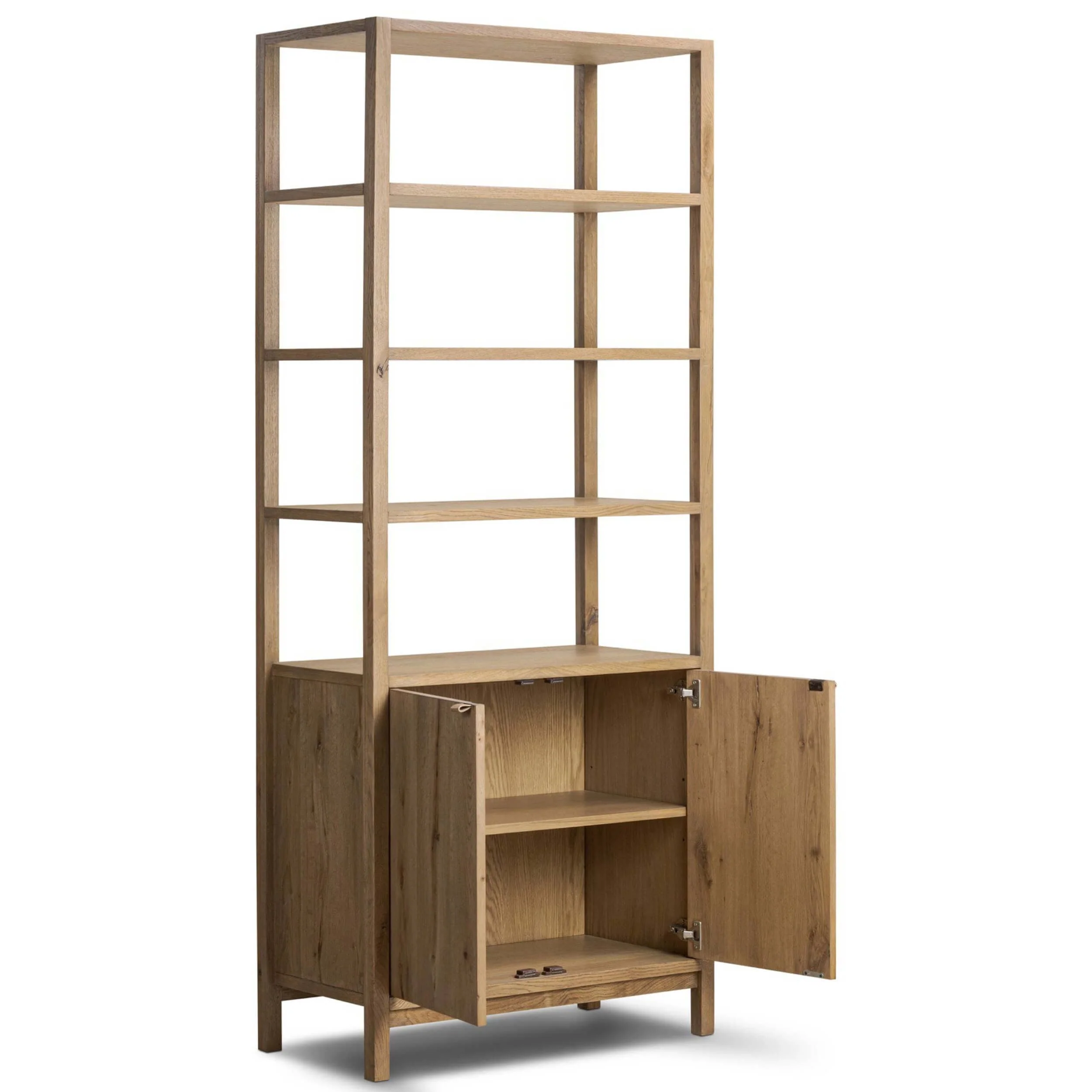 Tula Bookcase, Worn Oak by Four Hands - Image 4