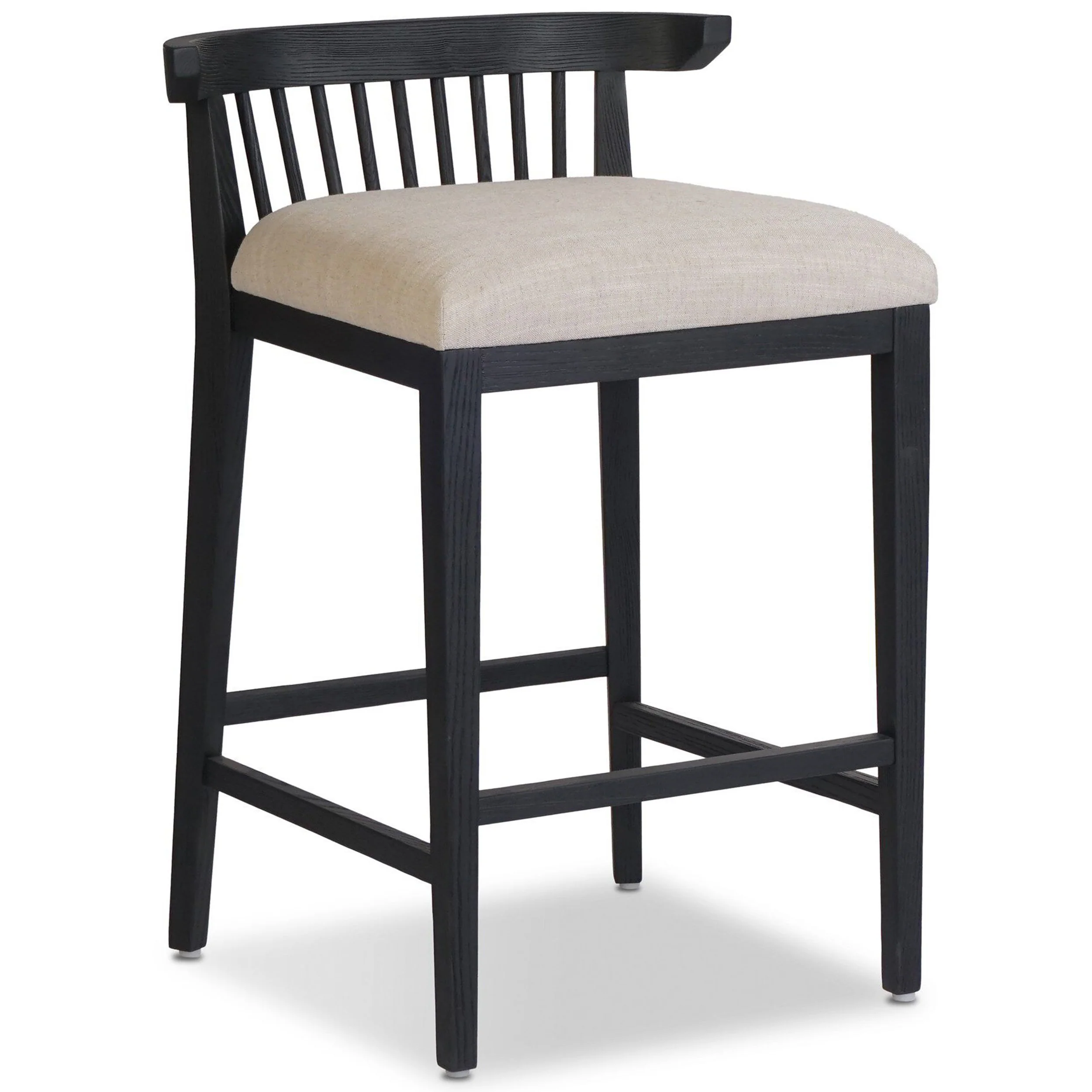 Tullio Counter Stool, Savoy Parchment/Black Ash by Four Hands