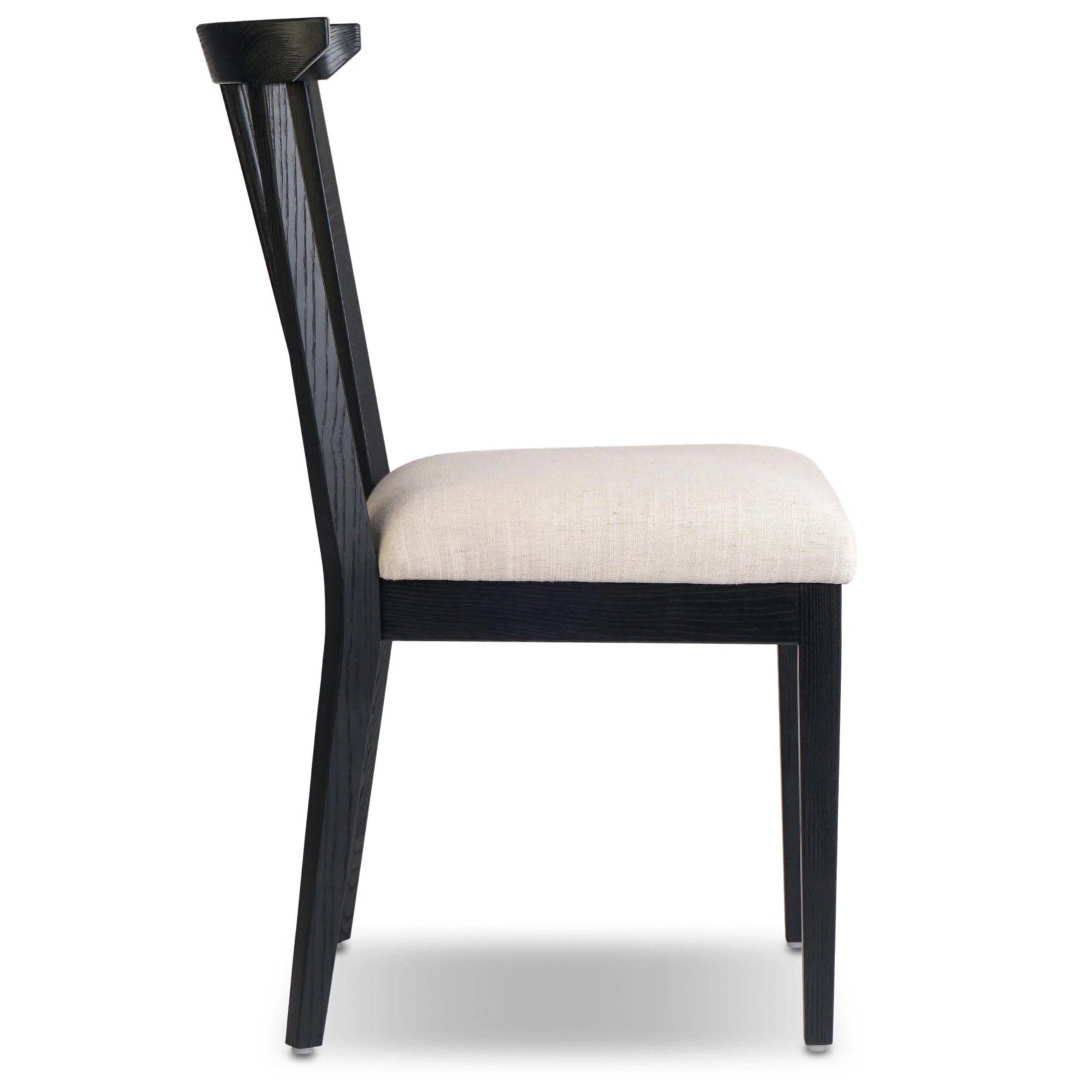 Tullio Dining Chair, Black Ash, Set of 2 by Four Hands - Image 3