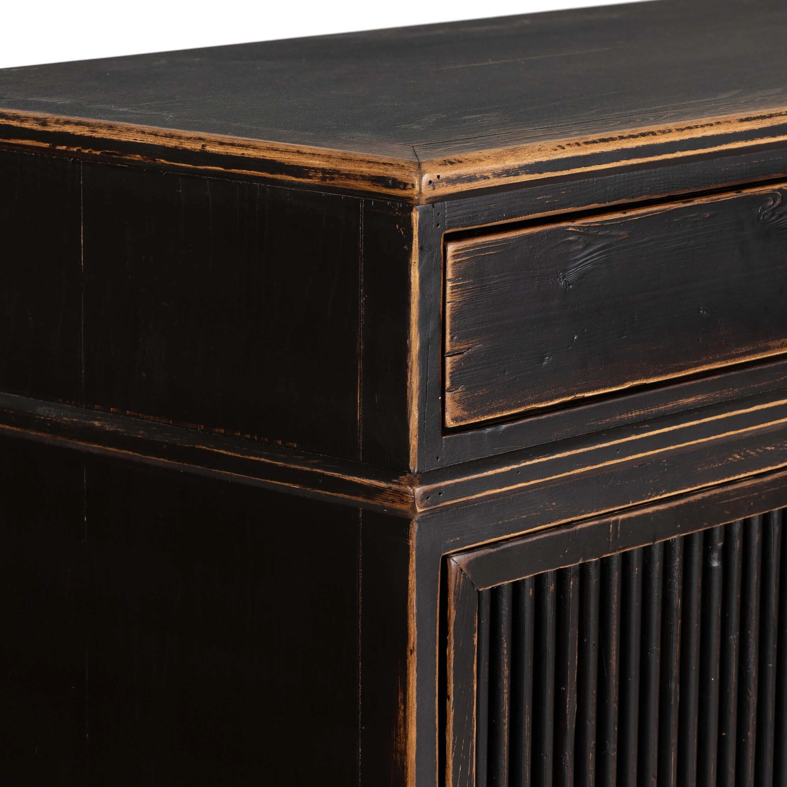 Turner Small Cabinet, Worn Black Pine by Amber Lewis x Four Hands - Image 4