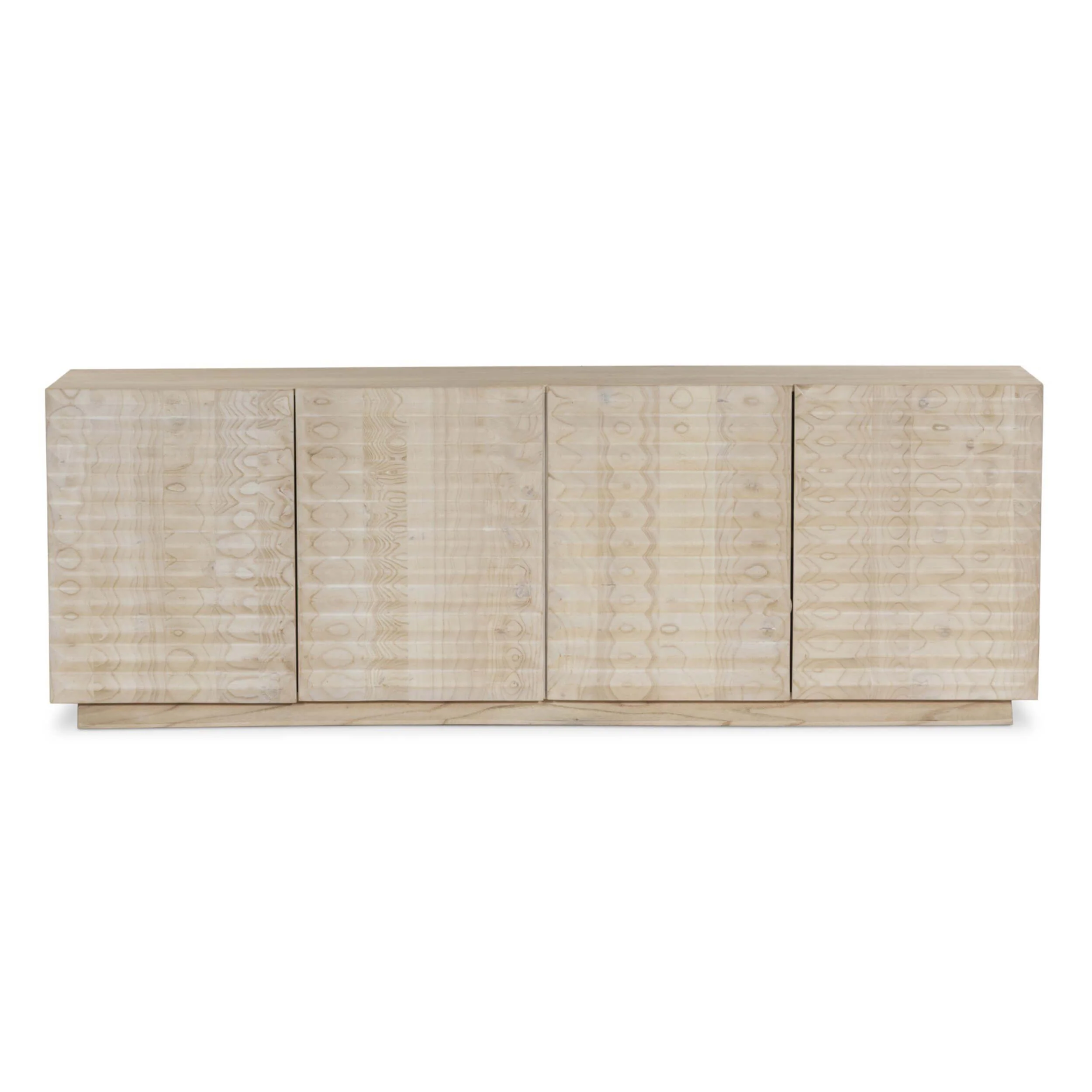 Tussac Media Console, Natural White Neem by Four Hands - Image 2