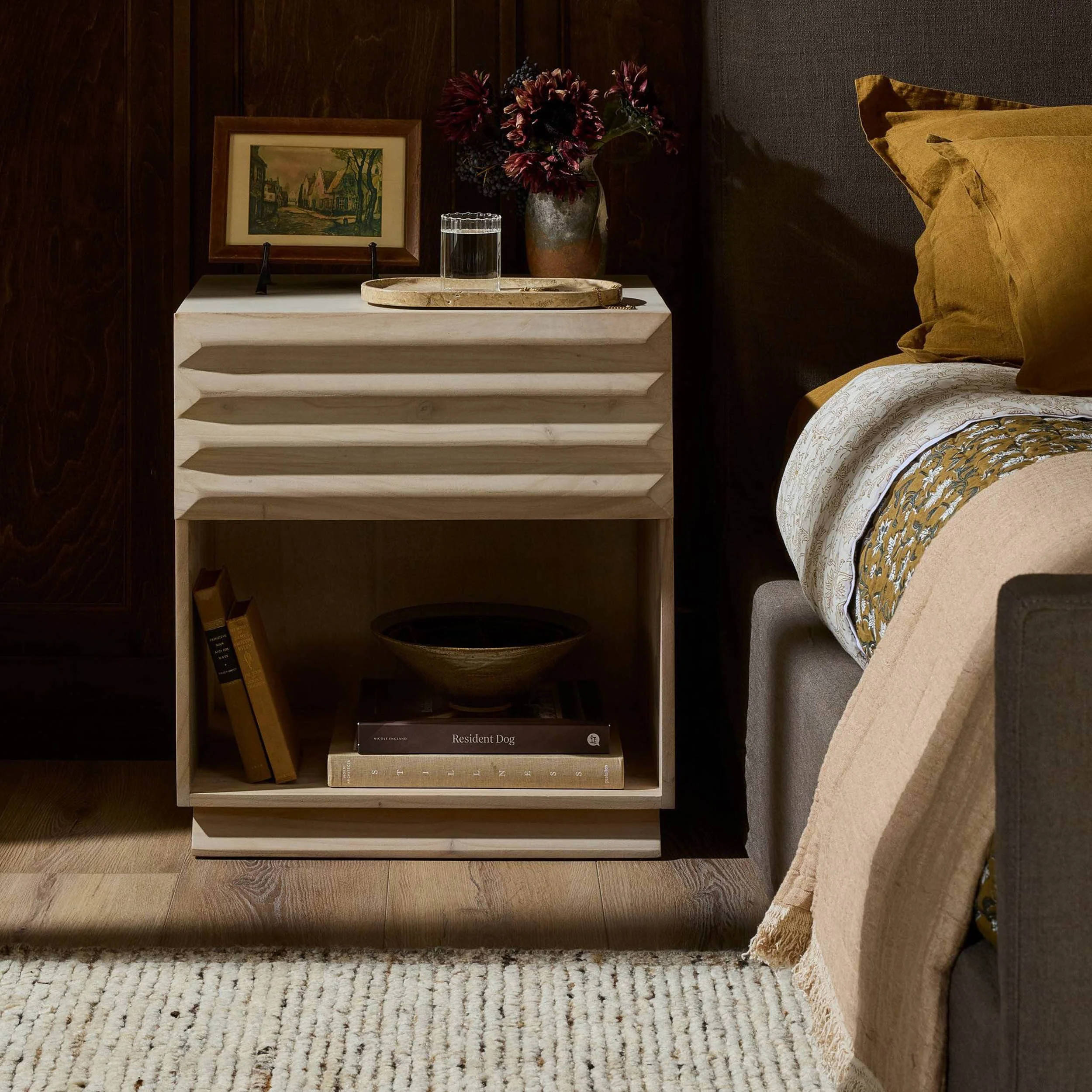 Tussac Nightstand, Natural White Neem by Four Hands - Image 7