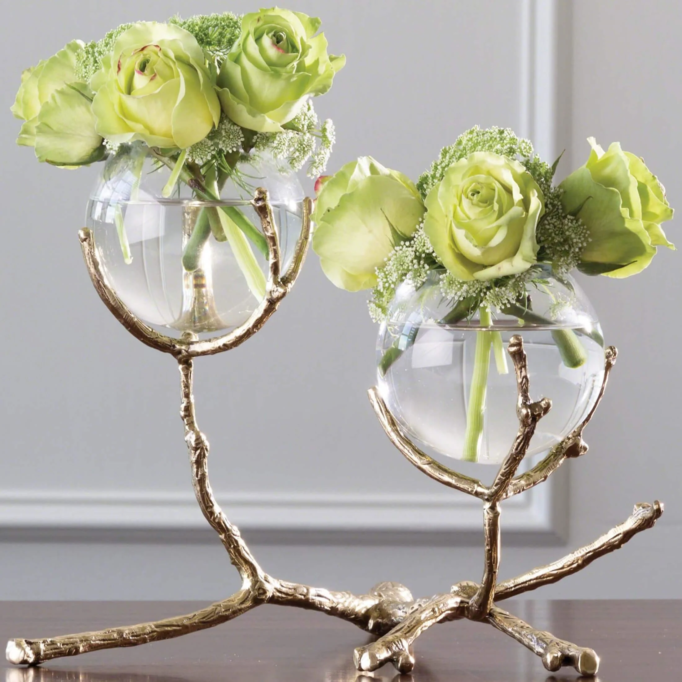 Twig 2 Vase Holder, Brass - Image 4