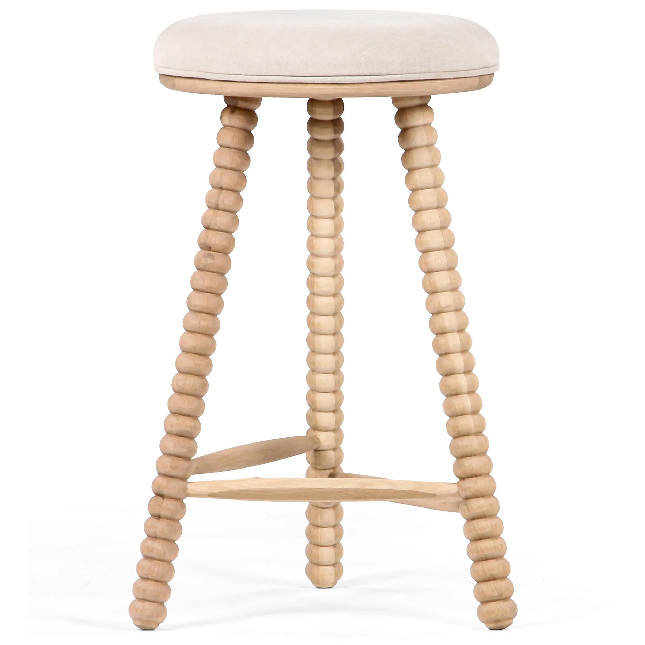 Twist Counter Stool, Natural, Set of 2 - Image 2