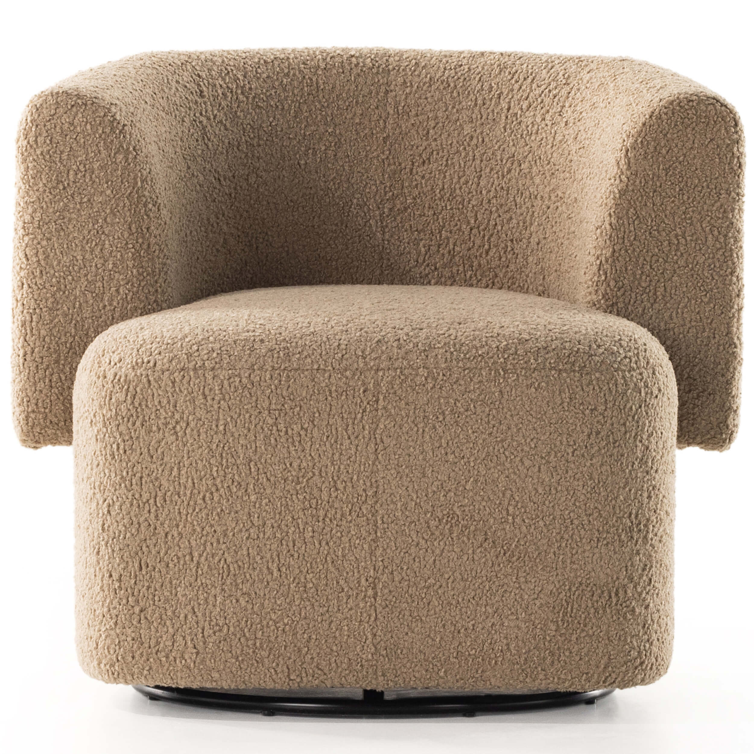 Tybalt Swivel Chair, Sheepskin Camel by Four Hands - Image 2