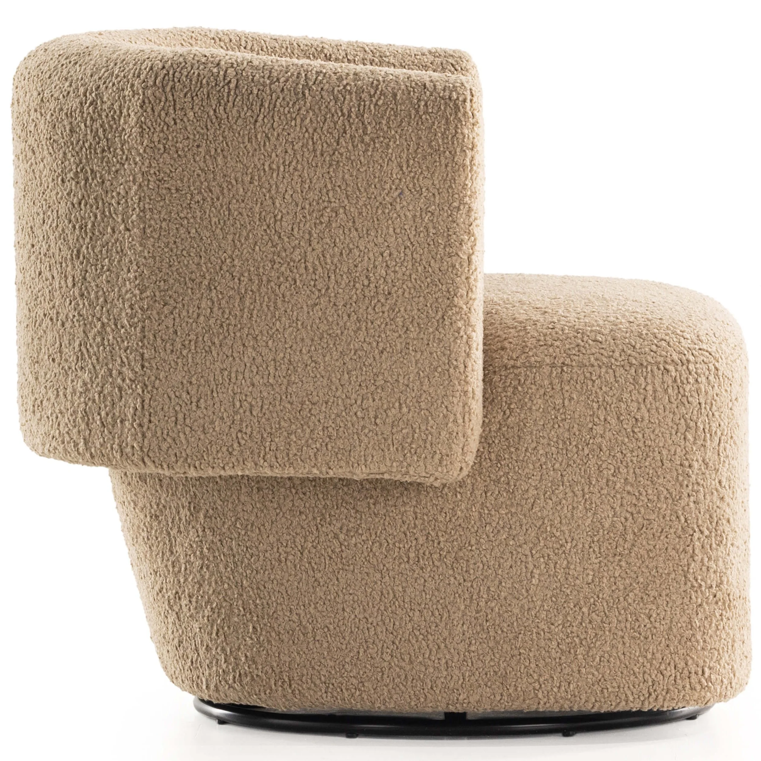 Tybalt Swivel Chair, Sheepskin Camel by Four Hands - Image 3