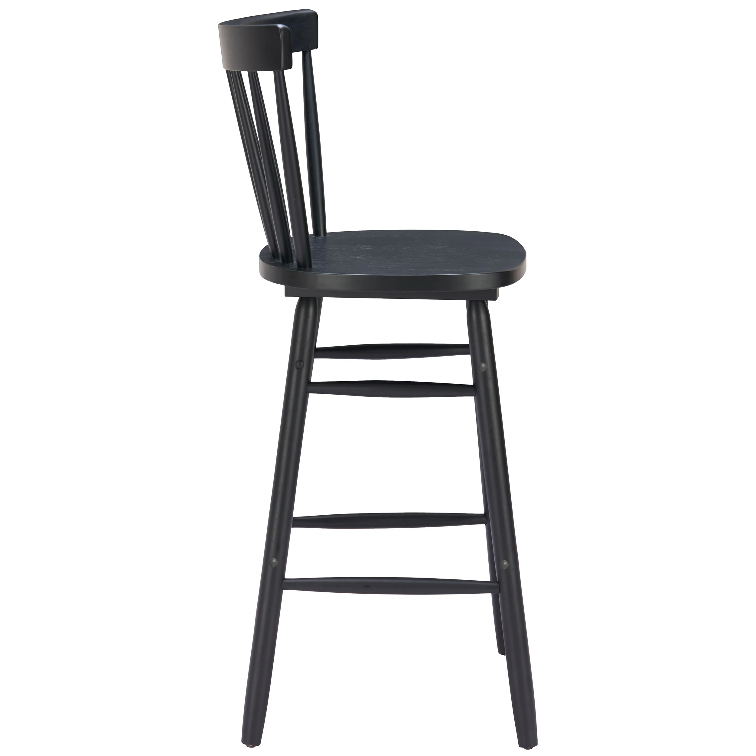 Tyce Bar & Counter Stool, Black, Set of 2 - Image 3