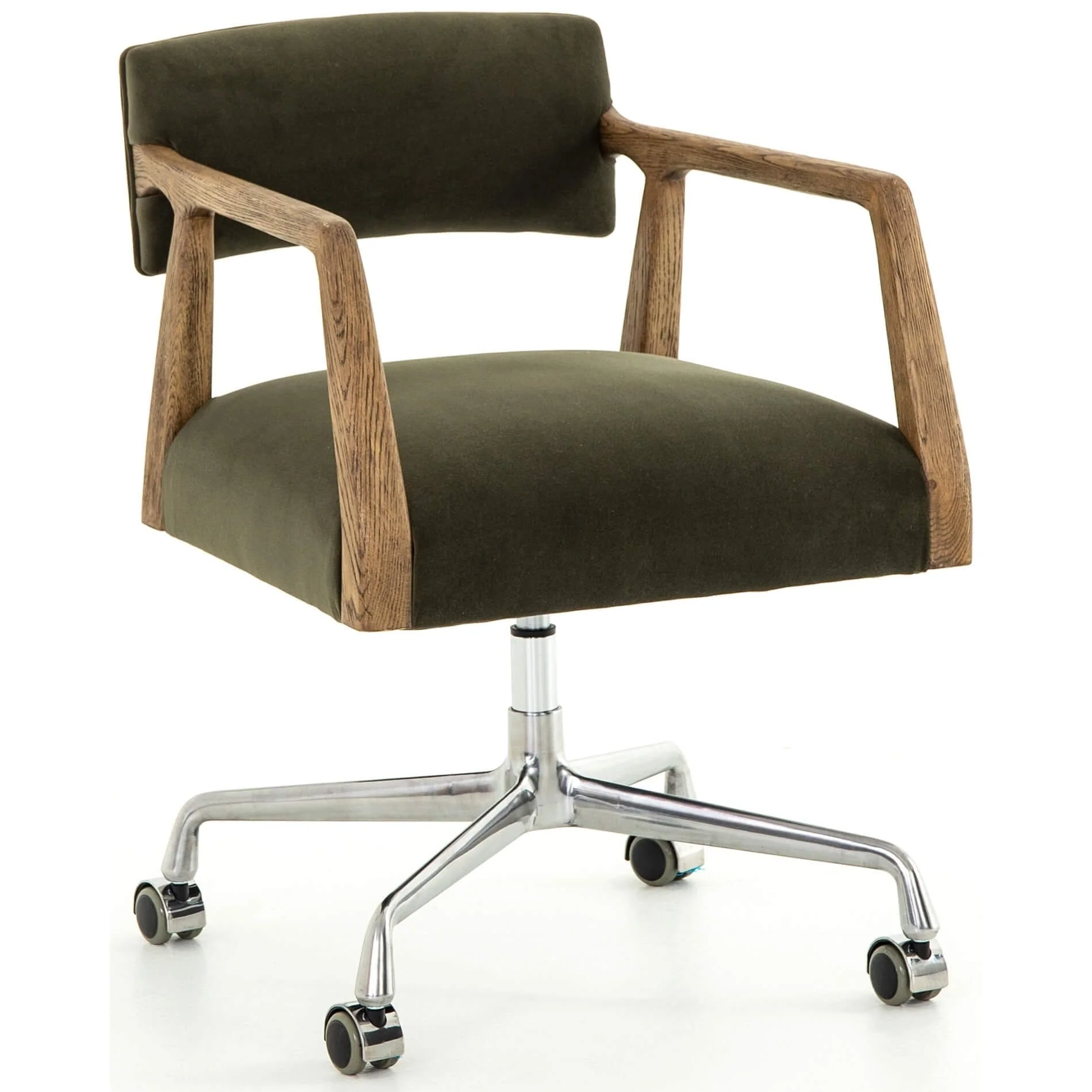 Tyler Desk Chair, Velvet Loden by Four Hands
