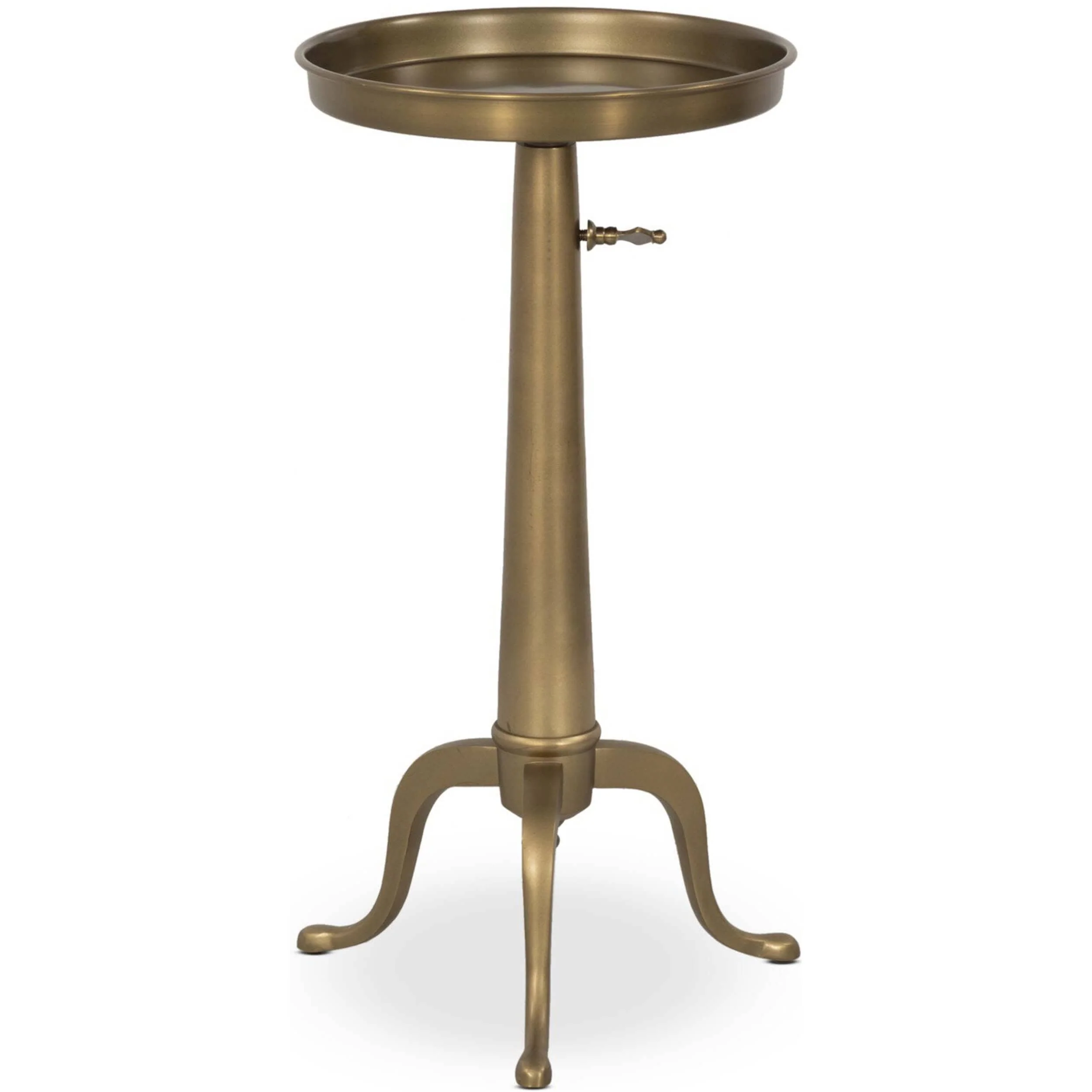 Umi End Table, Dark Matte Brass by Four Hands