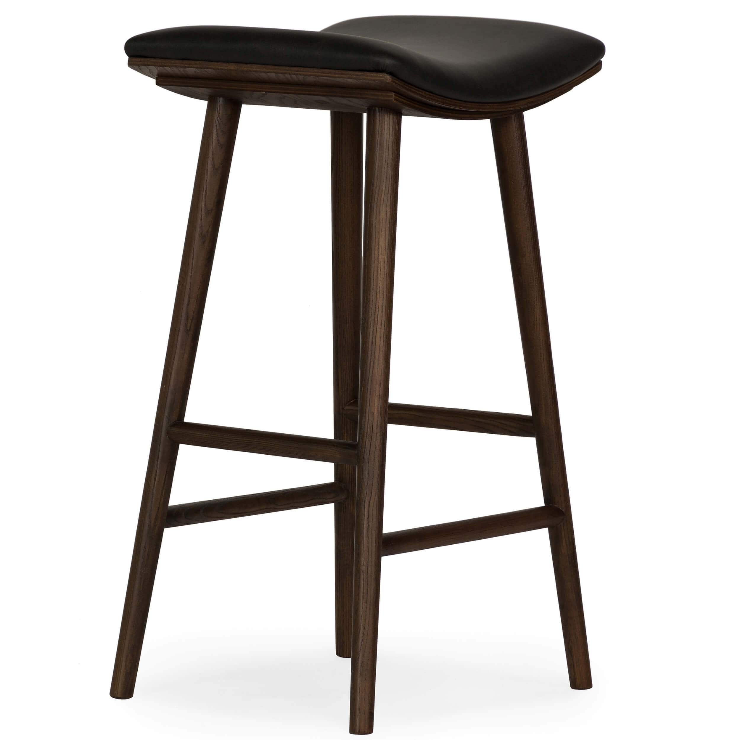 Union Bar & Counter Stool, Distressed Black by Four Hands - Image 4