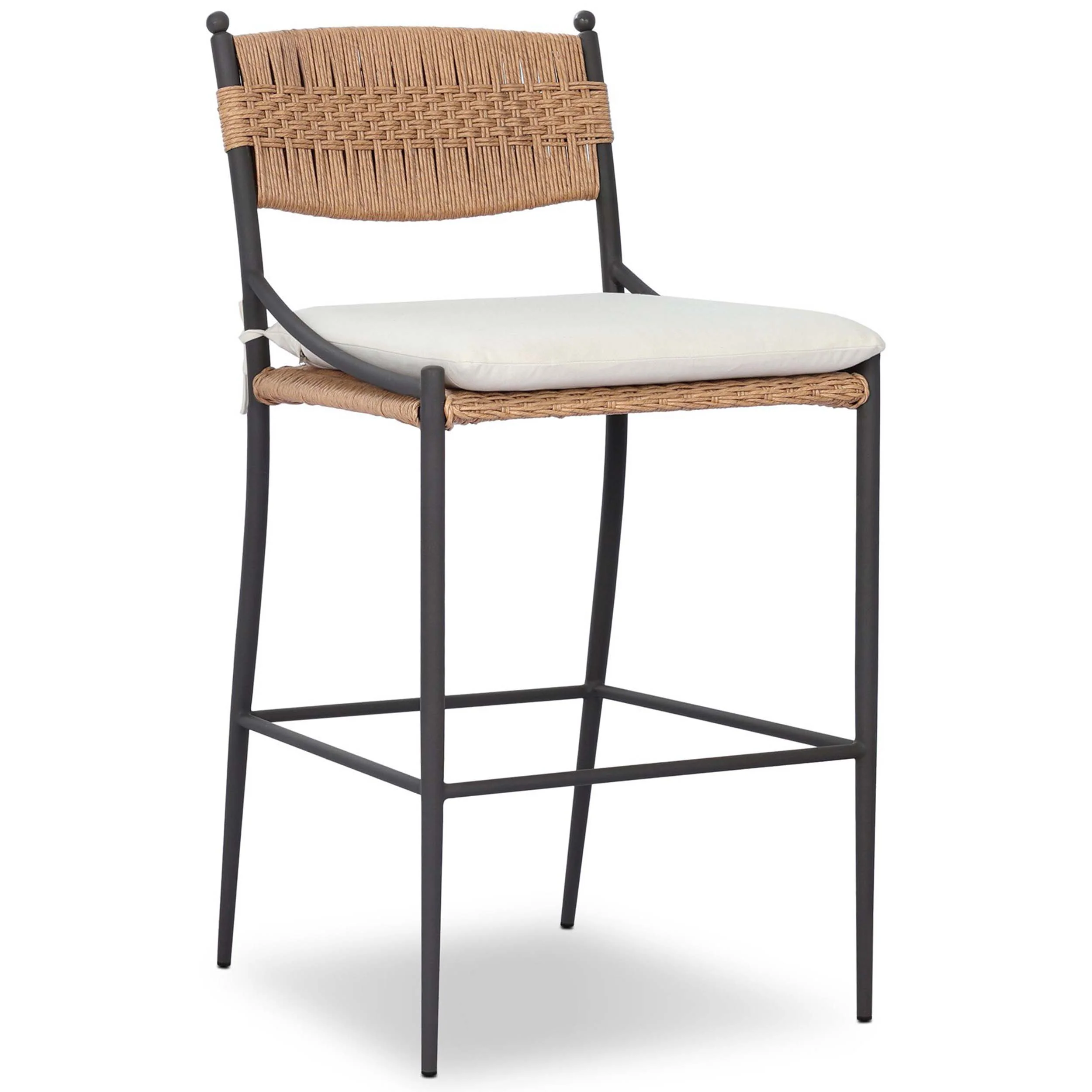 Mae Outdoor Bar & Counter Stool, Liller Flax by Amber Lewis x Four Hands - Image 2