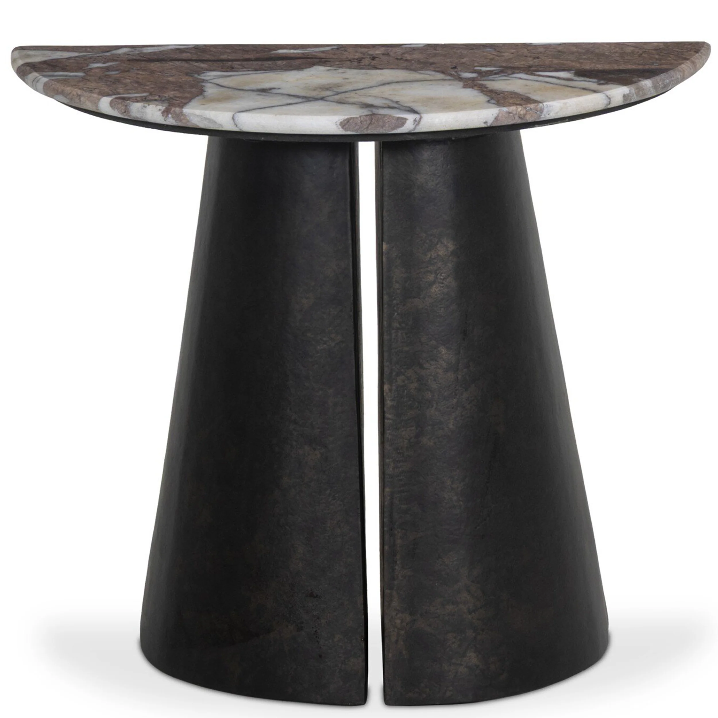 Valentina End Table, Textured Smoke and Russet by Four Hands - Image 2