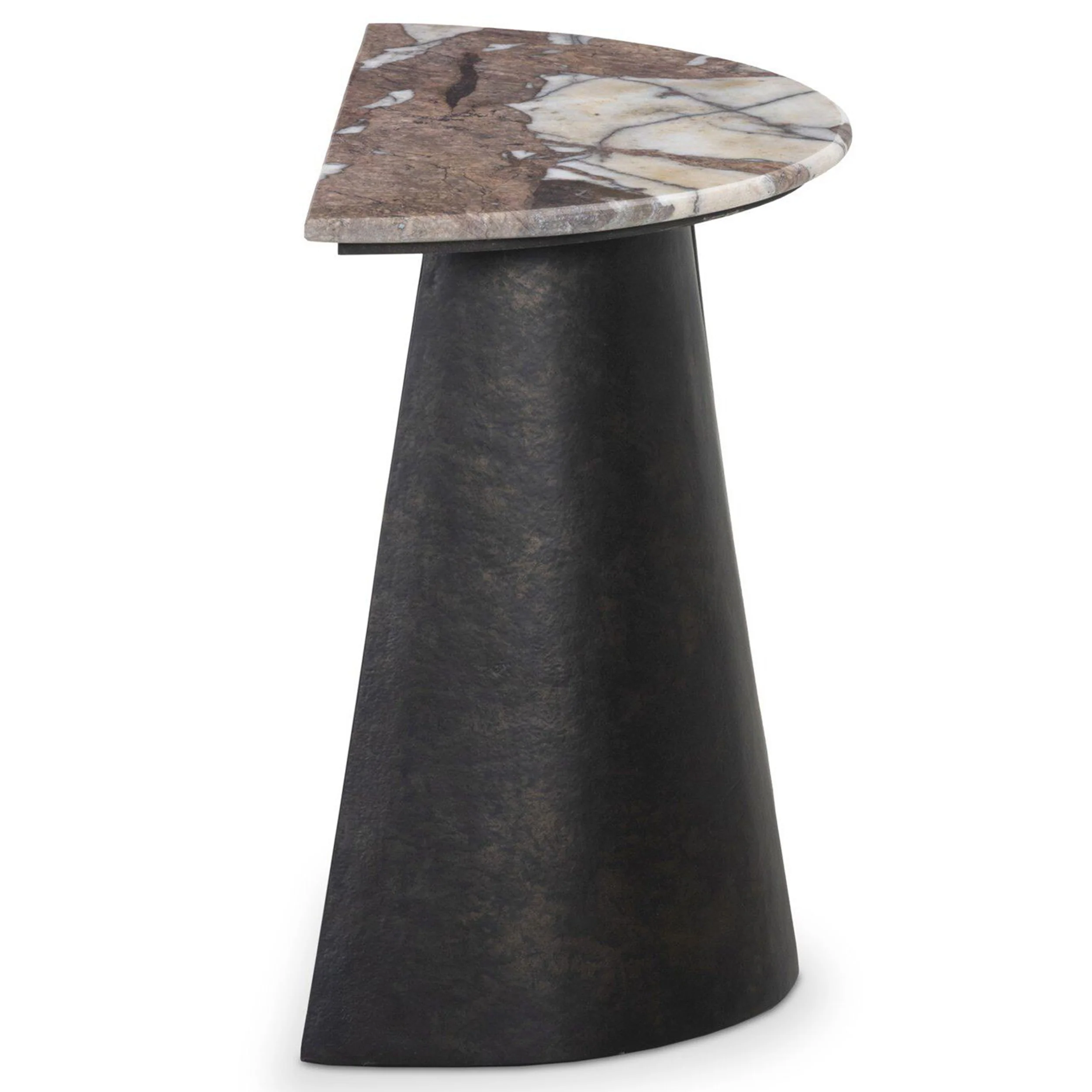 Valentina End Table, Textured Smoke and Russet by Four Hands - Image 3