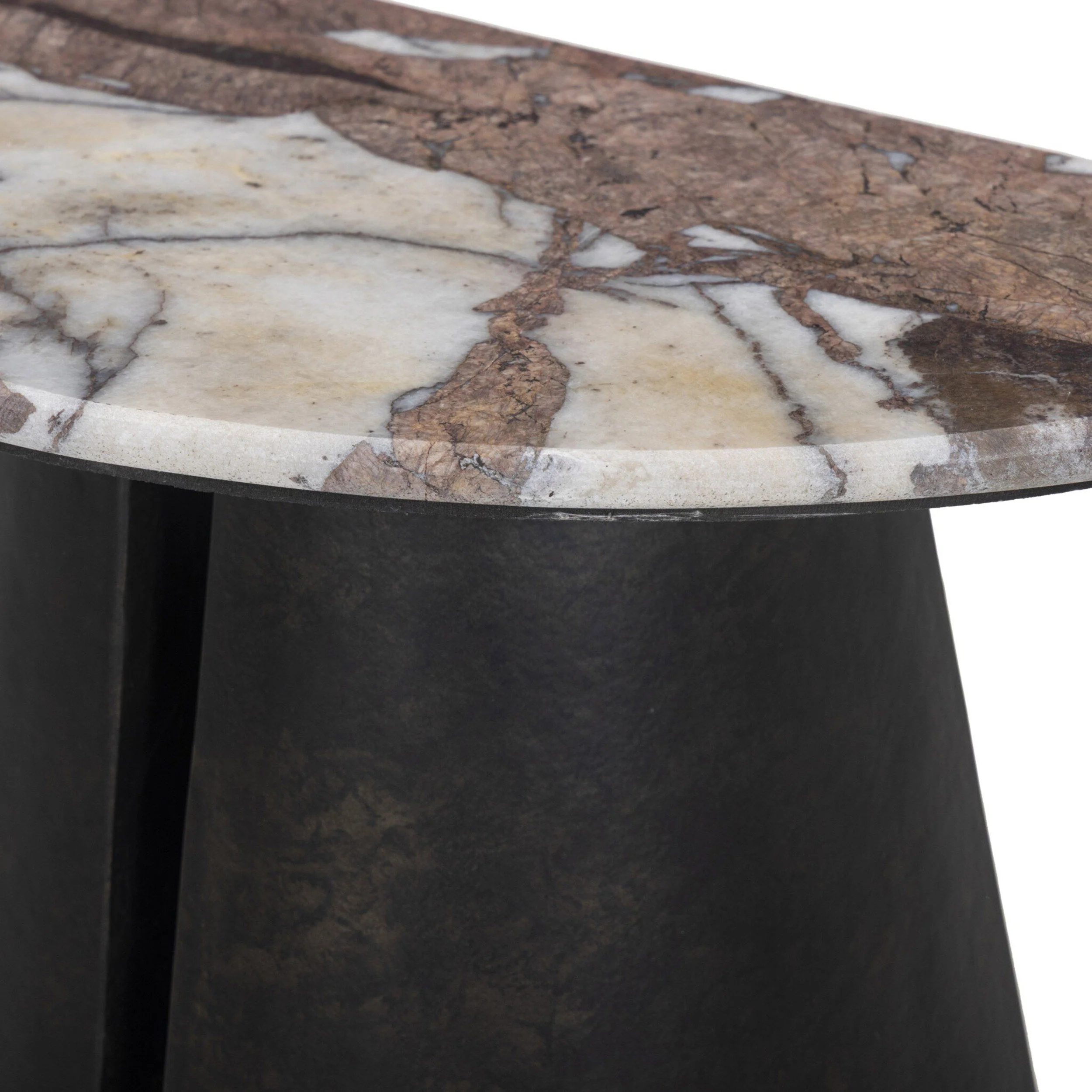 Valentina End Table, Textured Smoke and Russet by Four Hands - Image 6