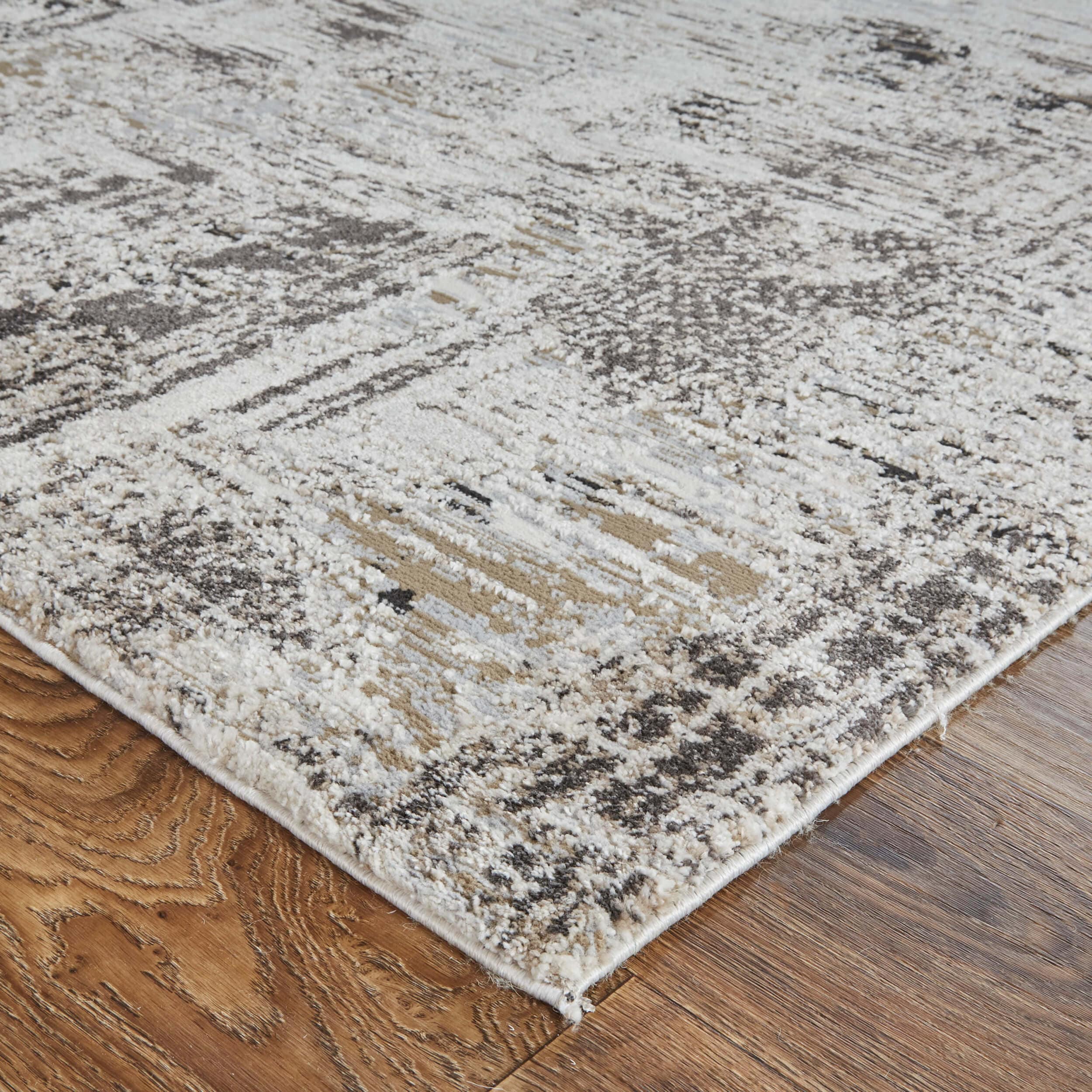 Feizy Rug Vancouver 39FHF, Ivory/Charcoal - Image 2