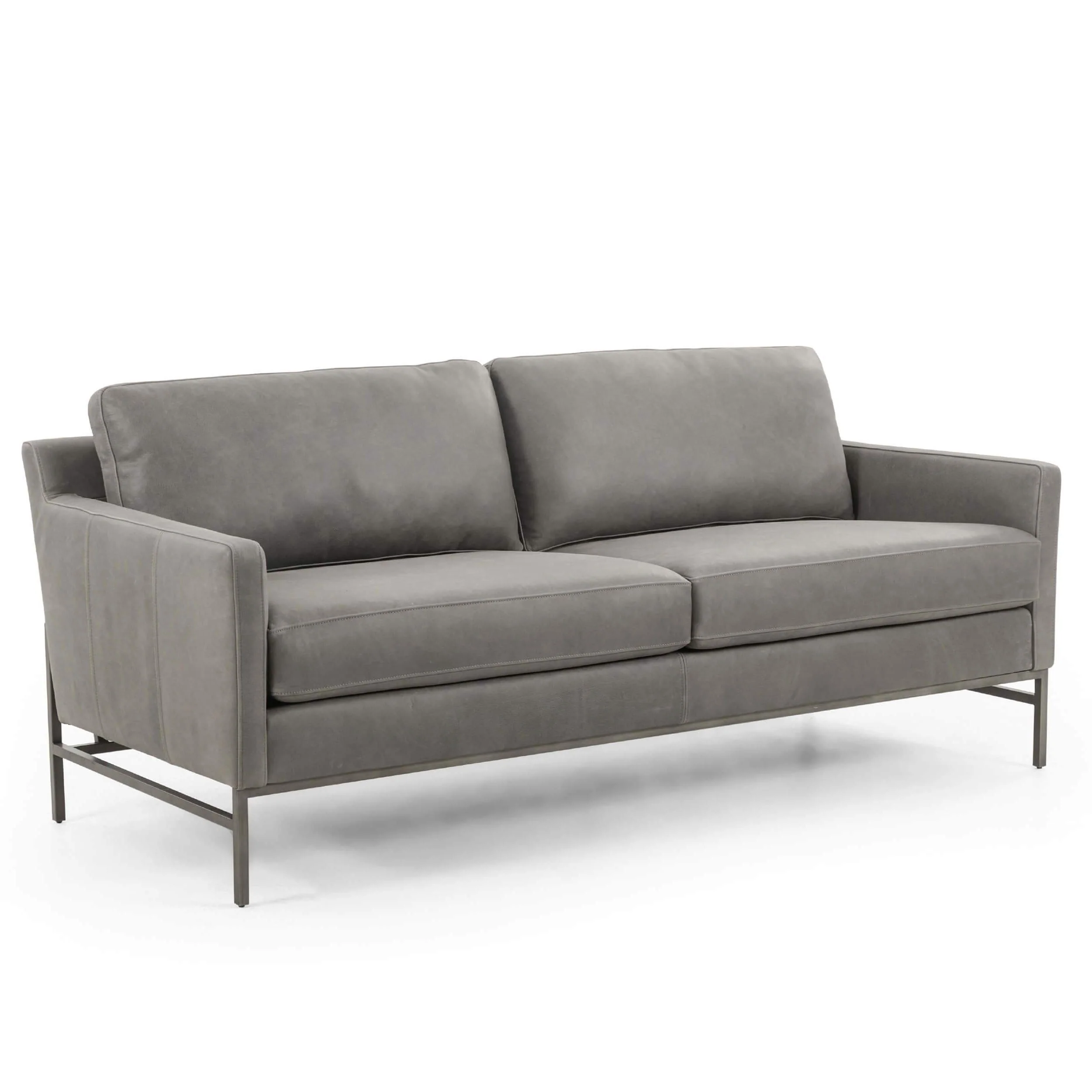 Vanna Leather Sofa, Umber Pewter - Image 2