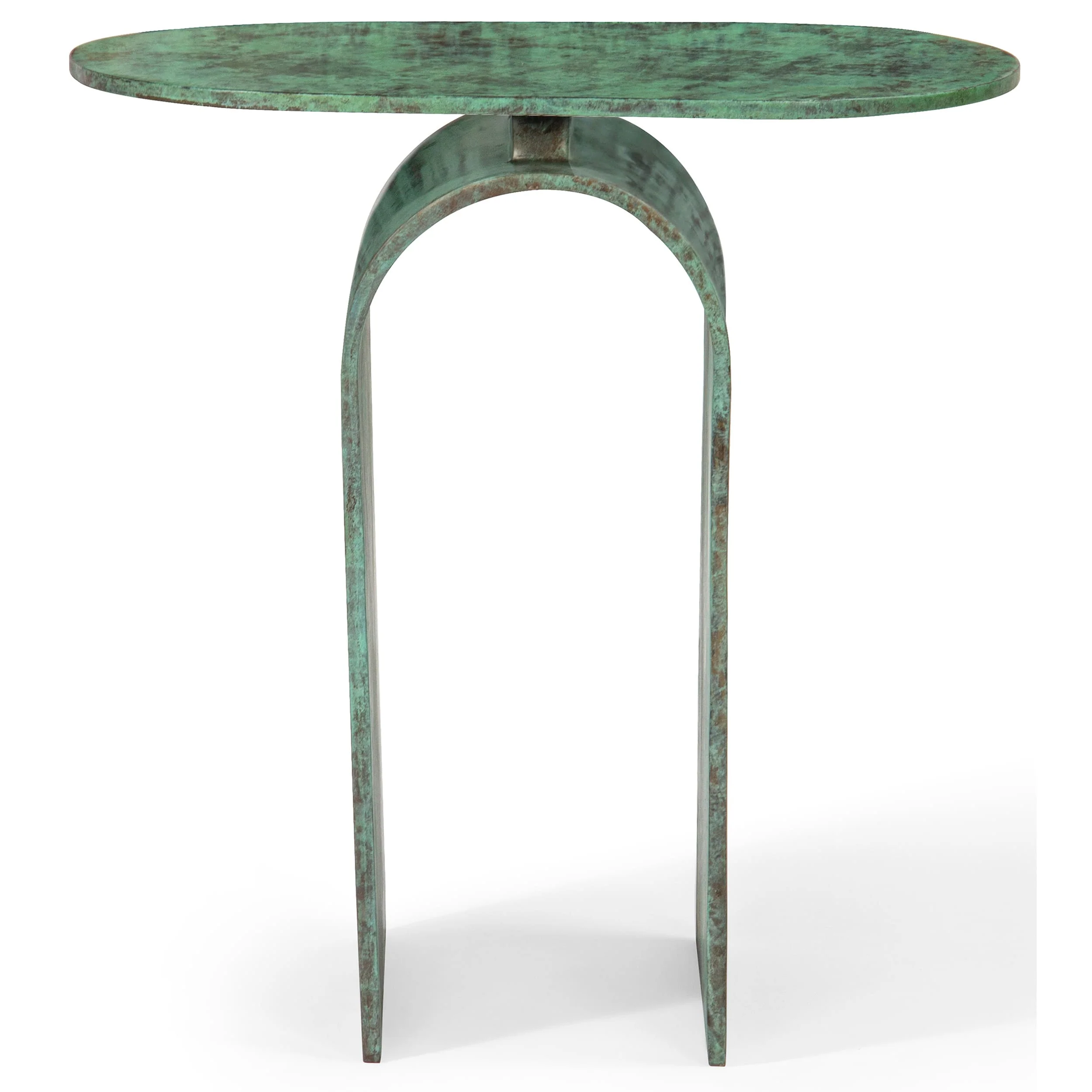 Vault Side Table, Green Patina - Image 2