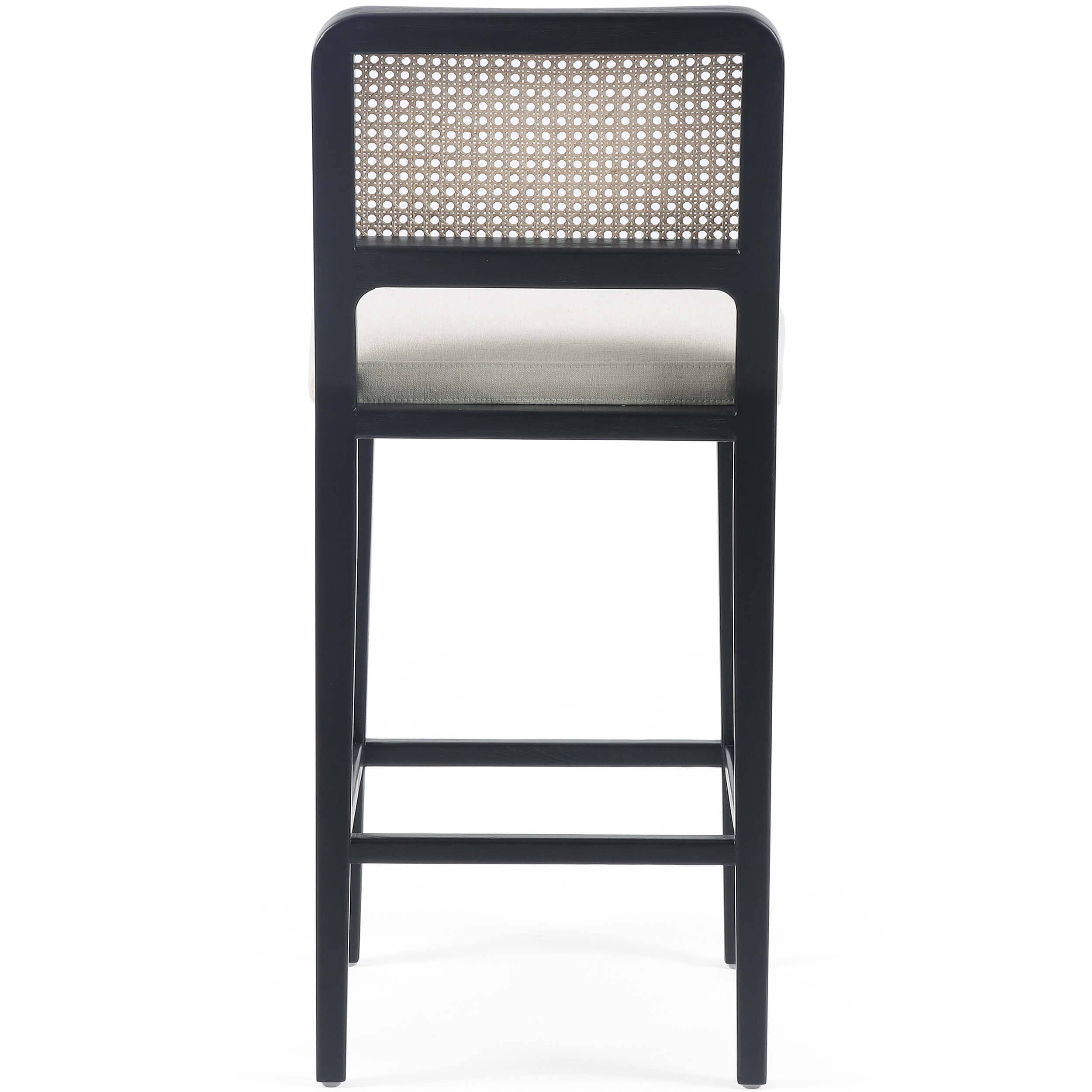Veka Counter Stool, Saville Flax/Brushed Ebony by Four Hands - Image 4