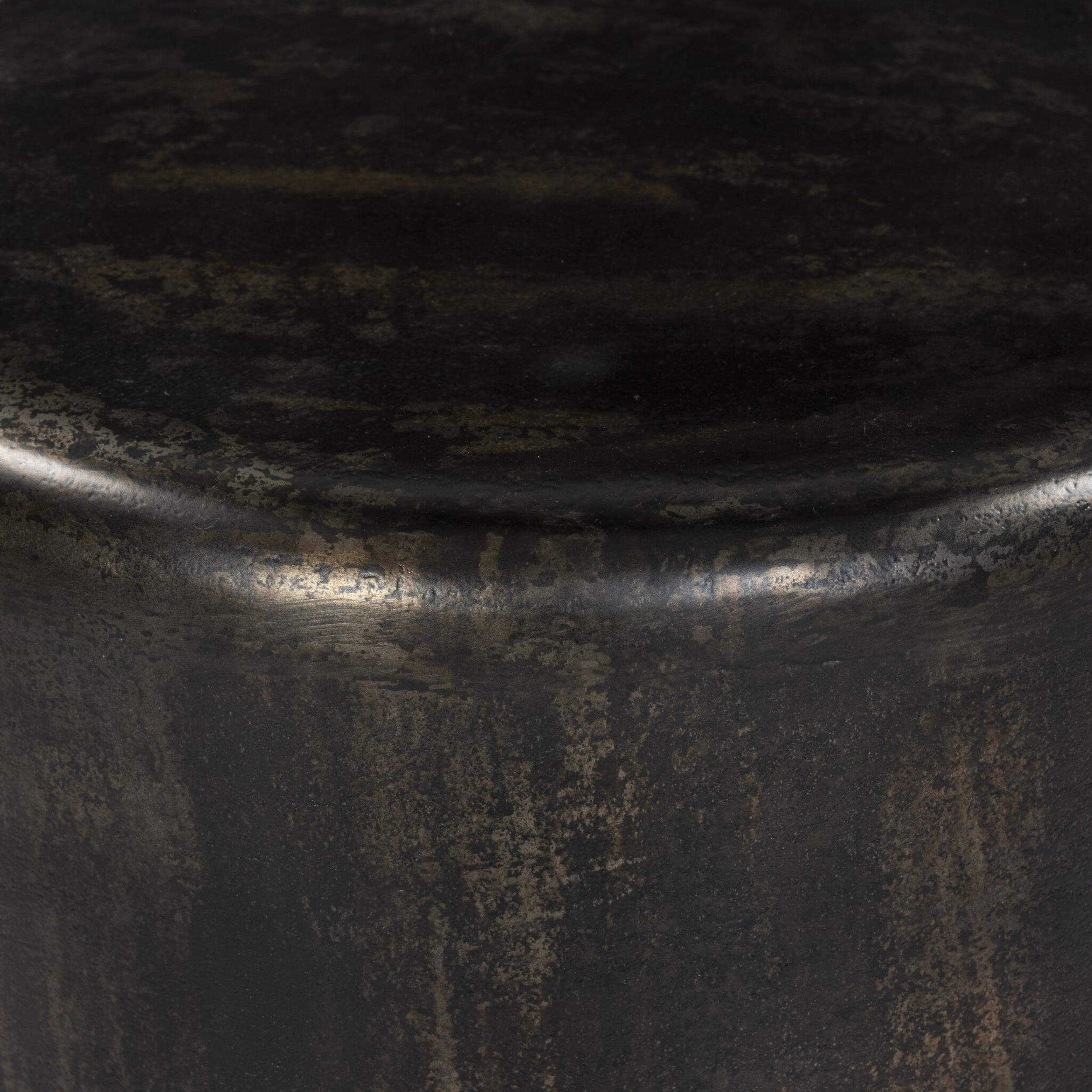 Venetia Outdoor End Table, Distressed Bronze by Amber Lewis x Four Hands - Image 3