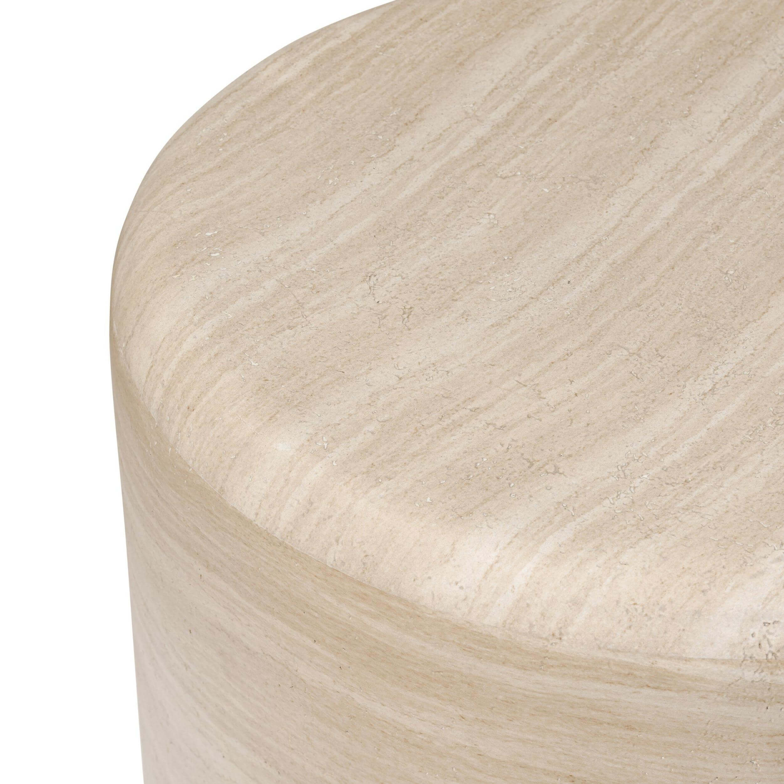 Venetia Outdoor End Table, Sand Striae by Amber Lewis x Four Hands - Image 3