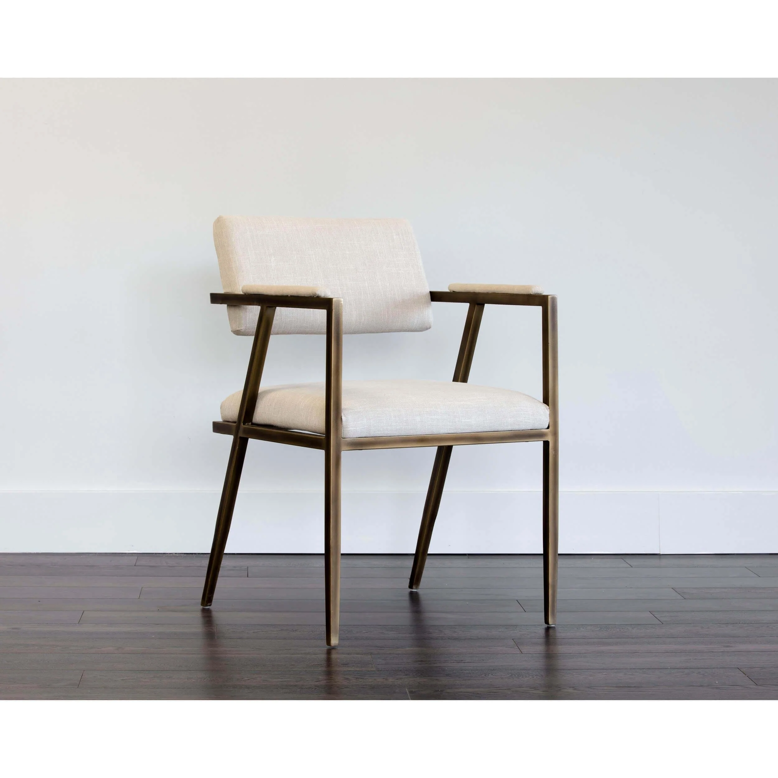 Ventouz Arm Chair, Beige Linen - Image 4
